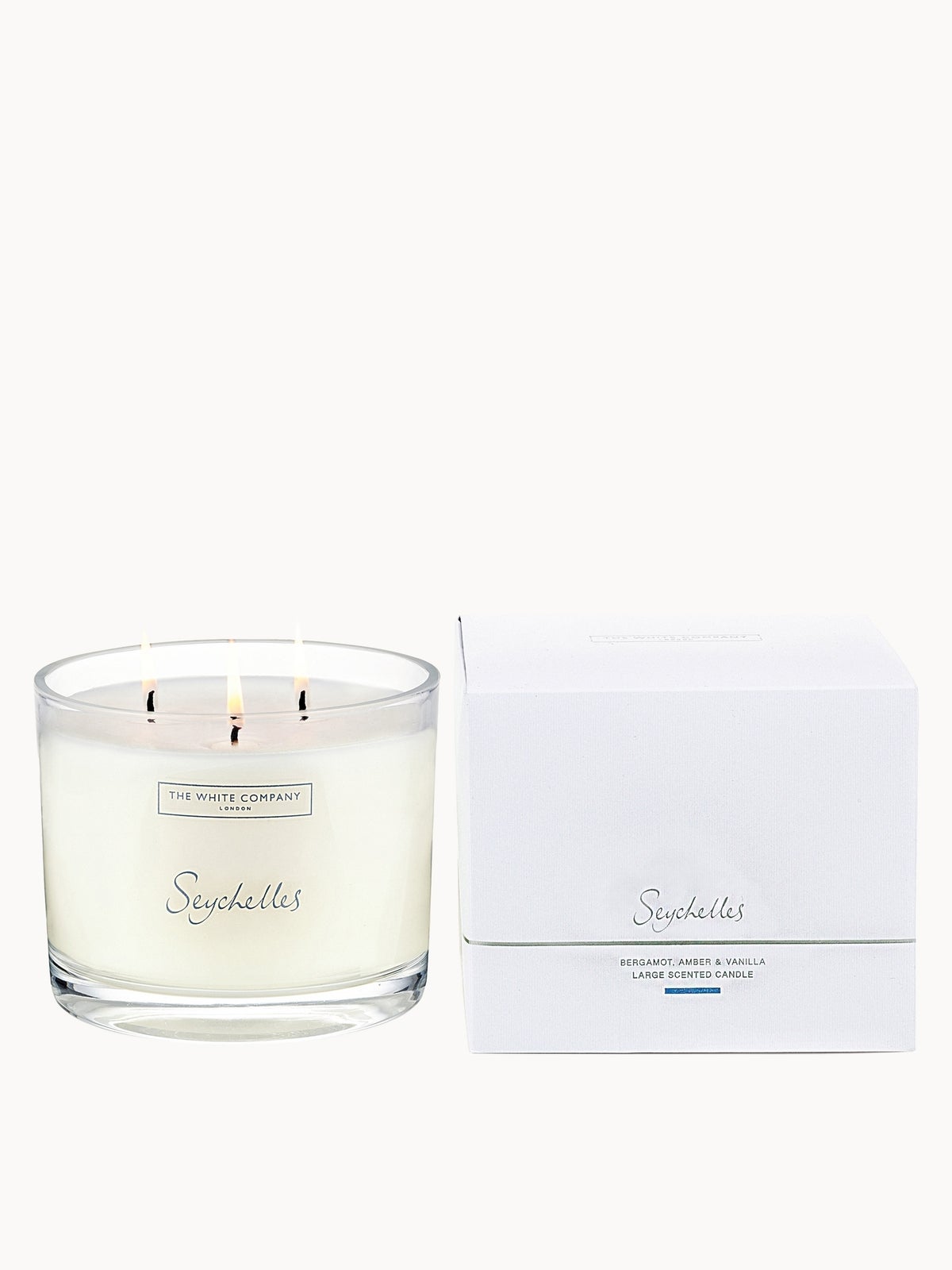 The White Company Seychelles Large Candle 770g 2