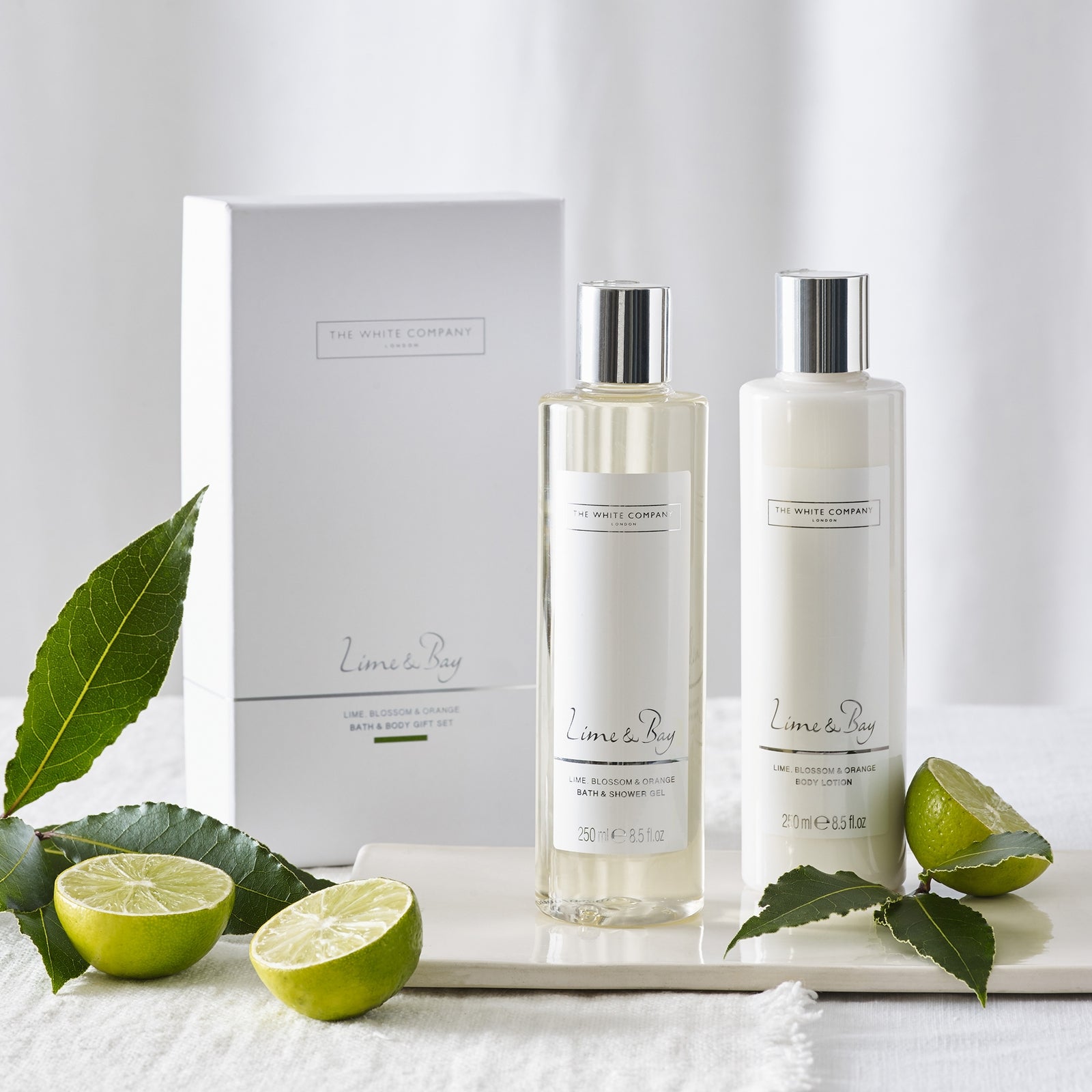 The White Company Lime & Bay Bath & Body Gift Set 2