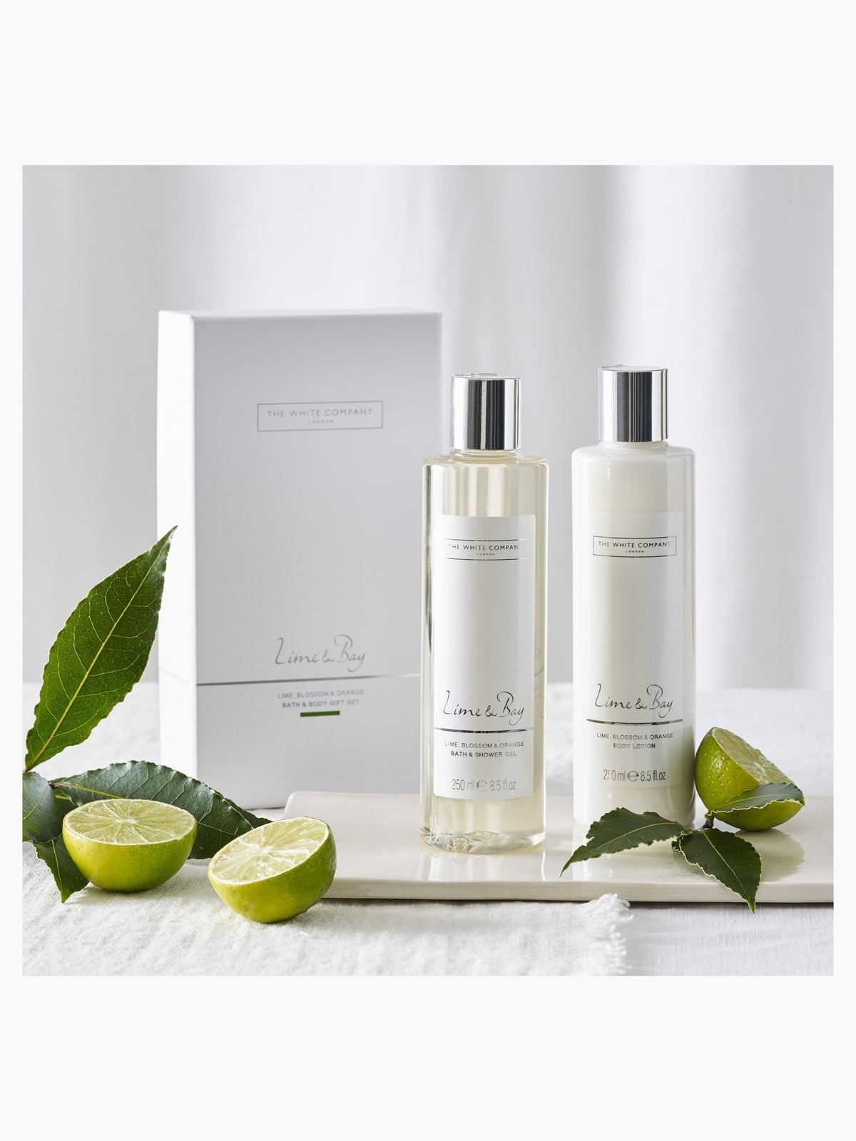 The White Company Lime & Bay Bath & Body Gift Set 2