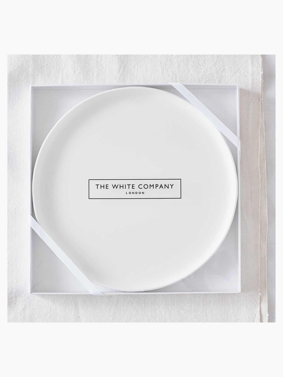 The White Company Extra Large Ceramic Botanical Candle Plate 2
