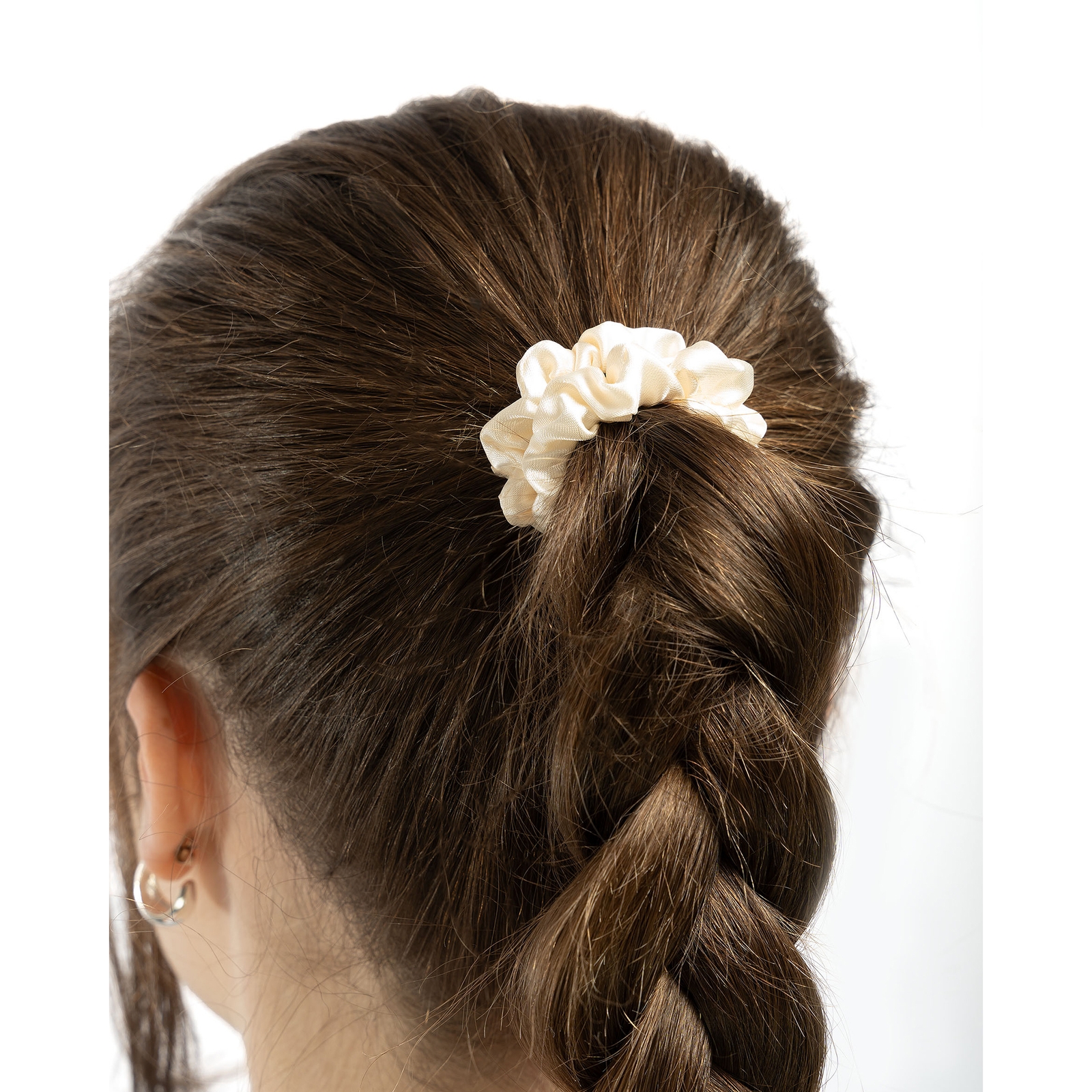 Thumbnail - brushworks Skinny Satin Scrunchies - 6 Pack