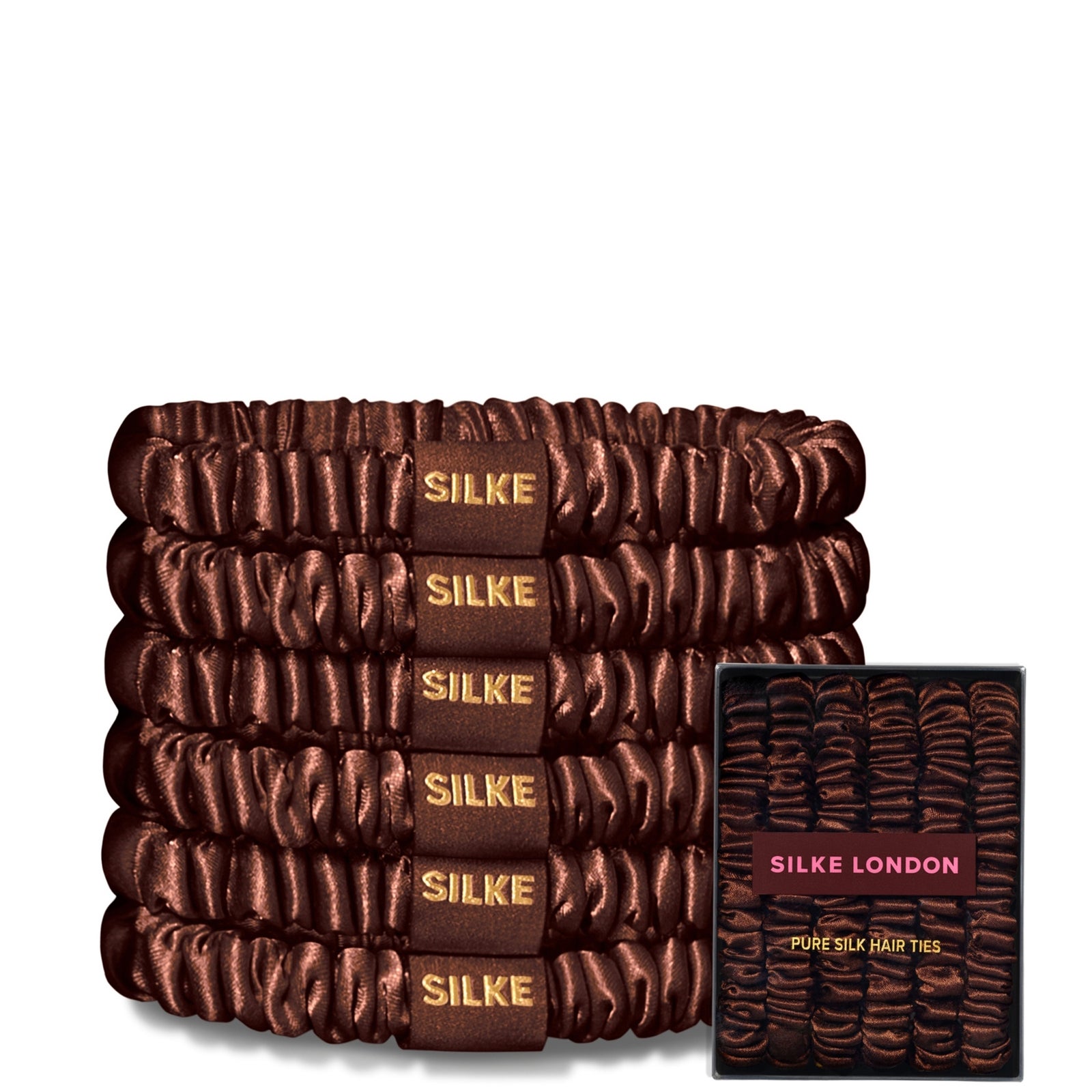 SILKE London Hair Ties - Brown