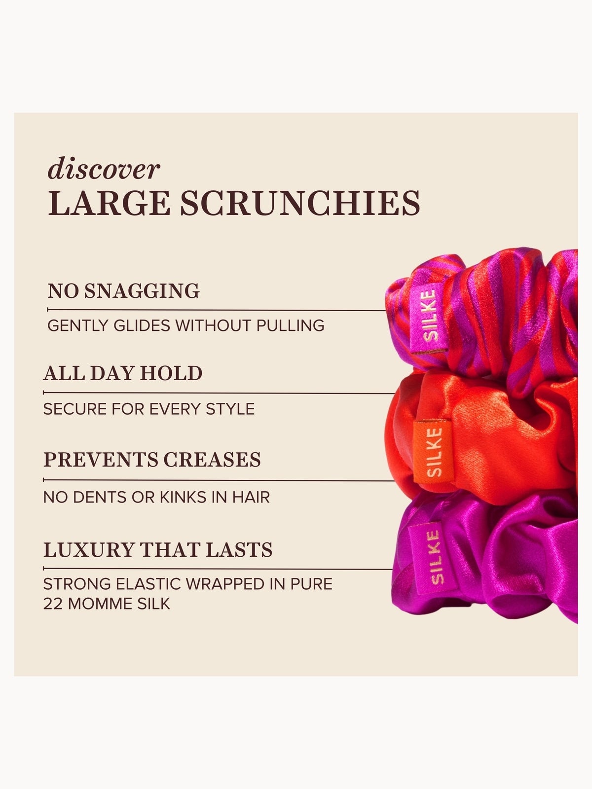 SILKE London Hair Scrunchies - Poppy Pack 2