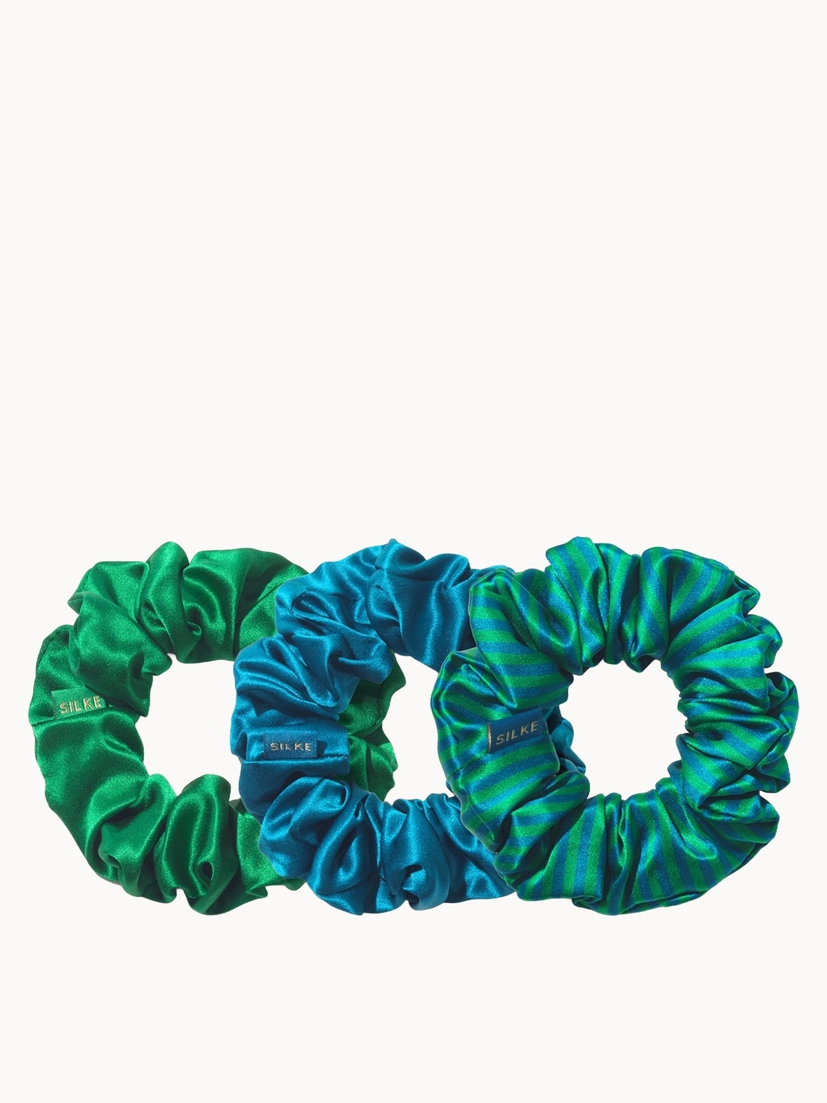 SILKE London Hair Scrunchies - Isla Pack 3
