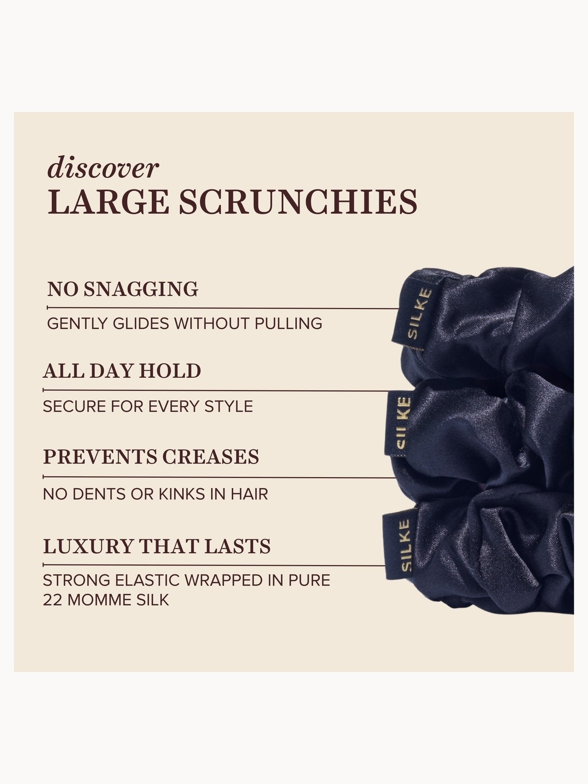 SILKE London Hair Scrunchies - Black 2