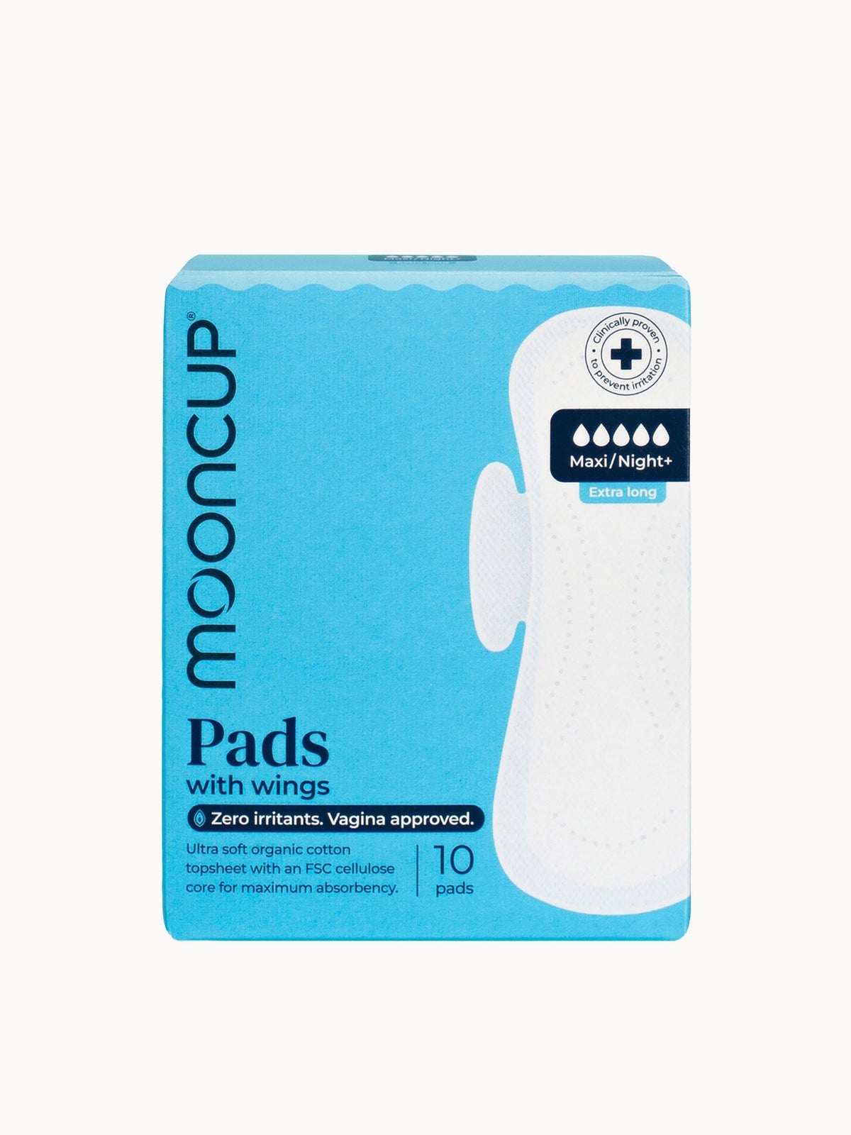 Mooncup Pads with Wings - Maxi/Night+ (10 pack)