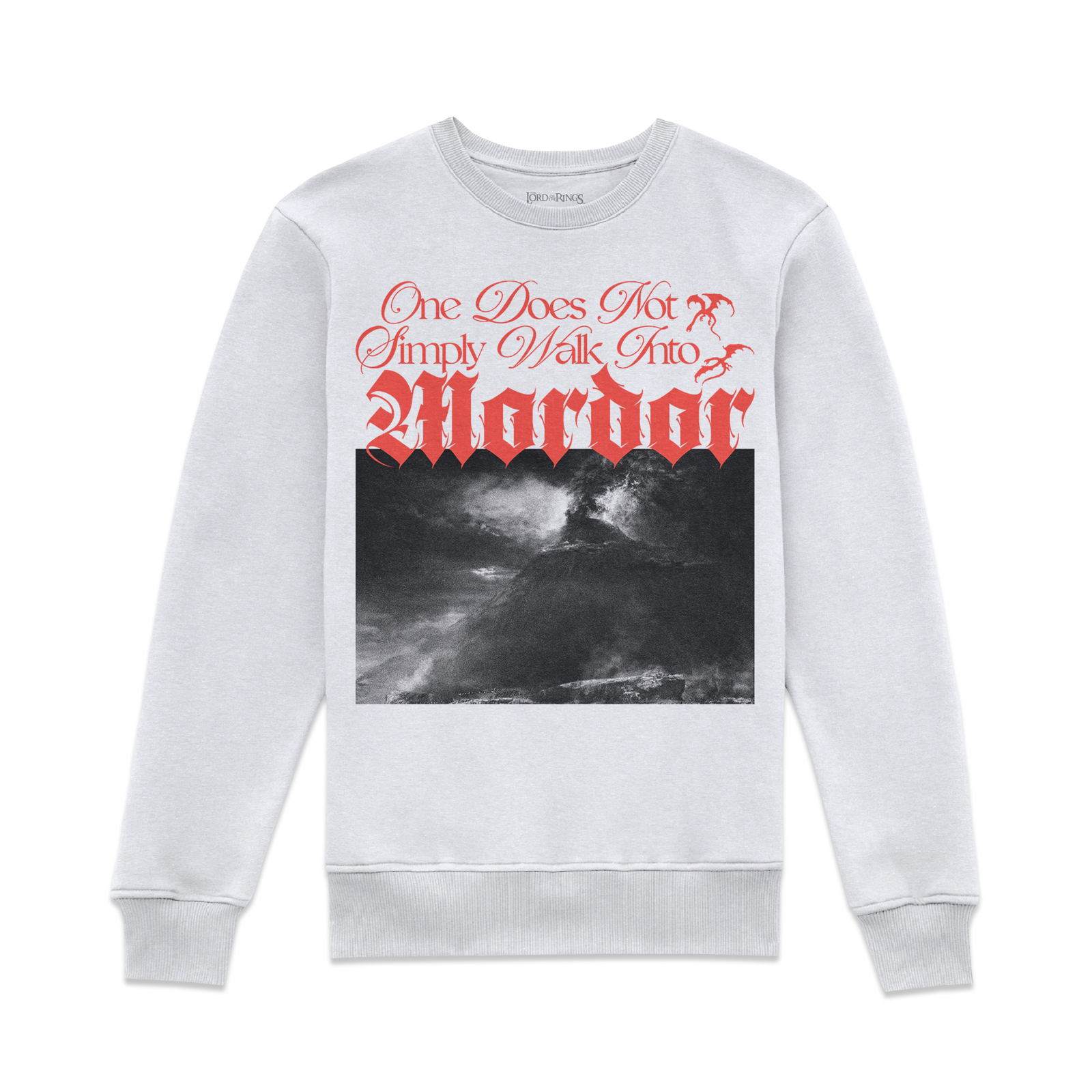 Lord Of The Rings Walk Into Mordor Sweatshirt - White - S