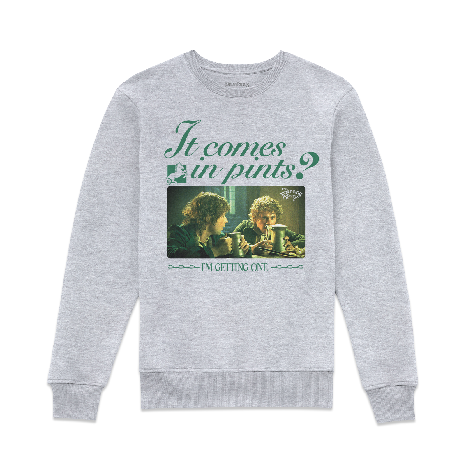 Lord Of The Rings It Comes In Pints Sweatshirt - Grey - XL