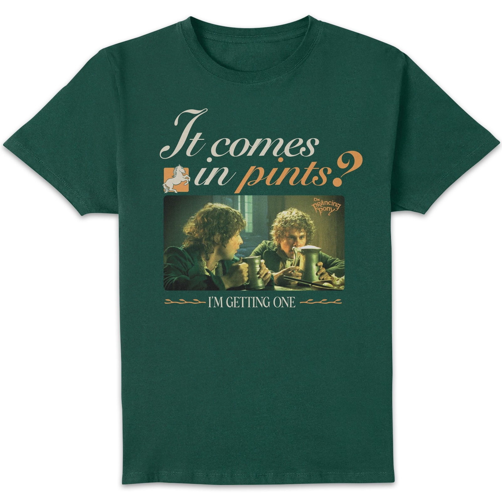 Lord Of The Rings It Comes In Pints Unisex T-Shirt - Green - XXL