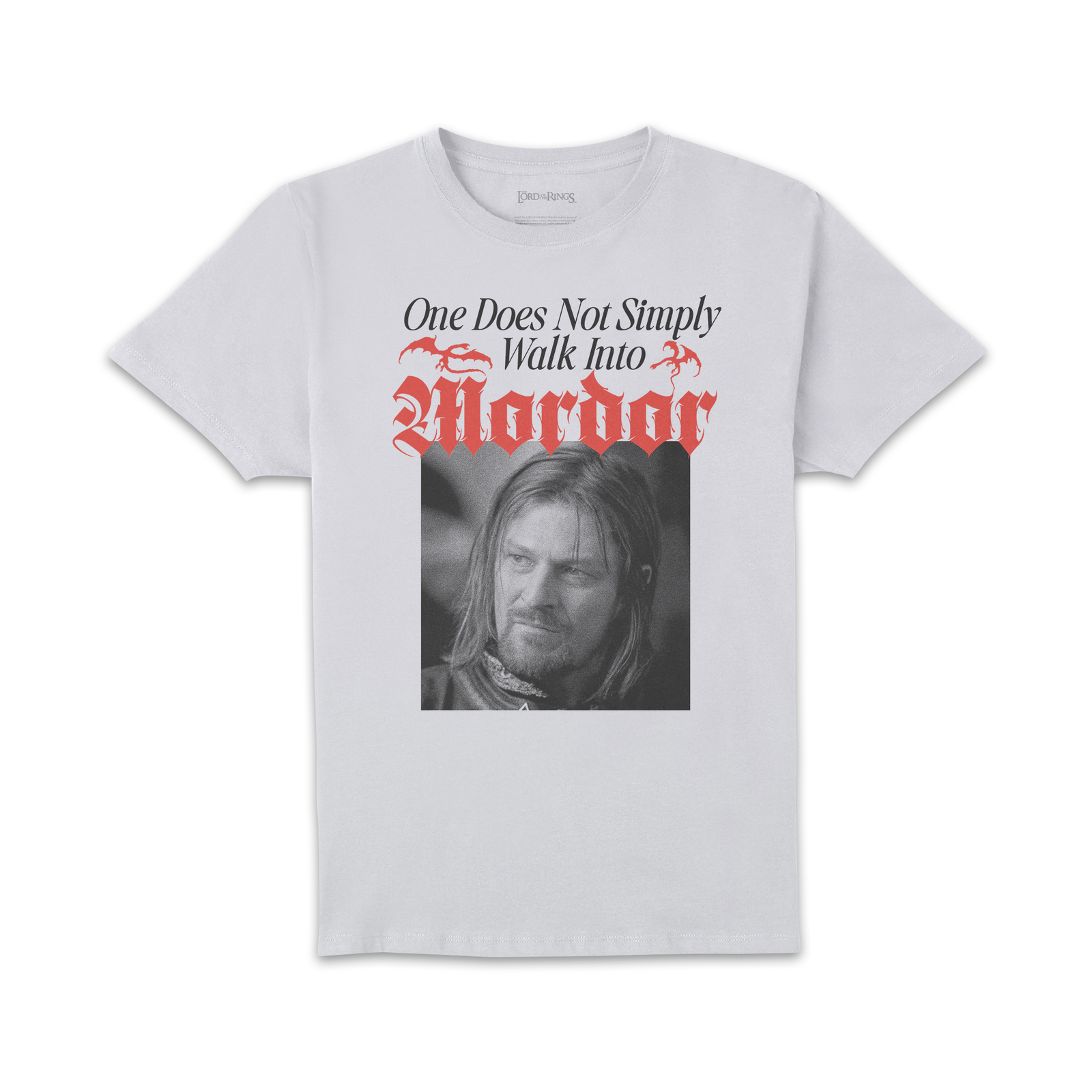 Lord Of The Rings Walk Into Mordor Unisexe T-shirt - Blanc