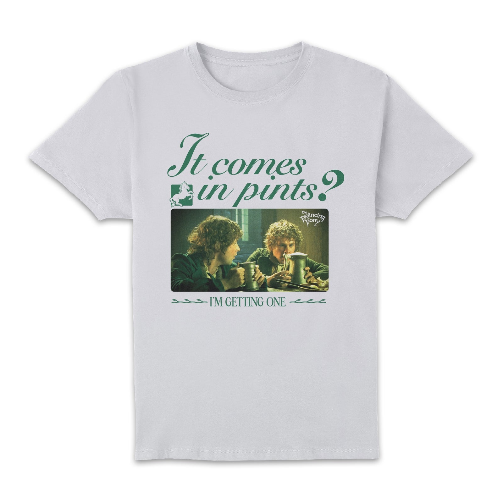 Lord Of The Rings It Comes In Pints Unisexe T-shirt - Blanc