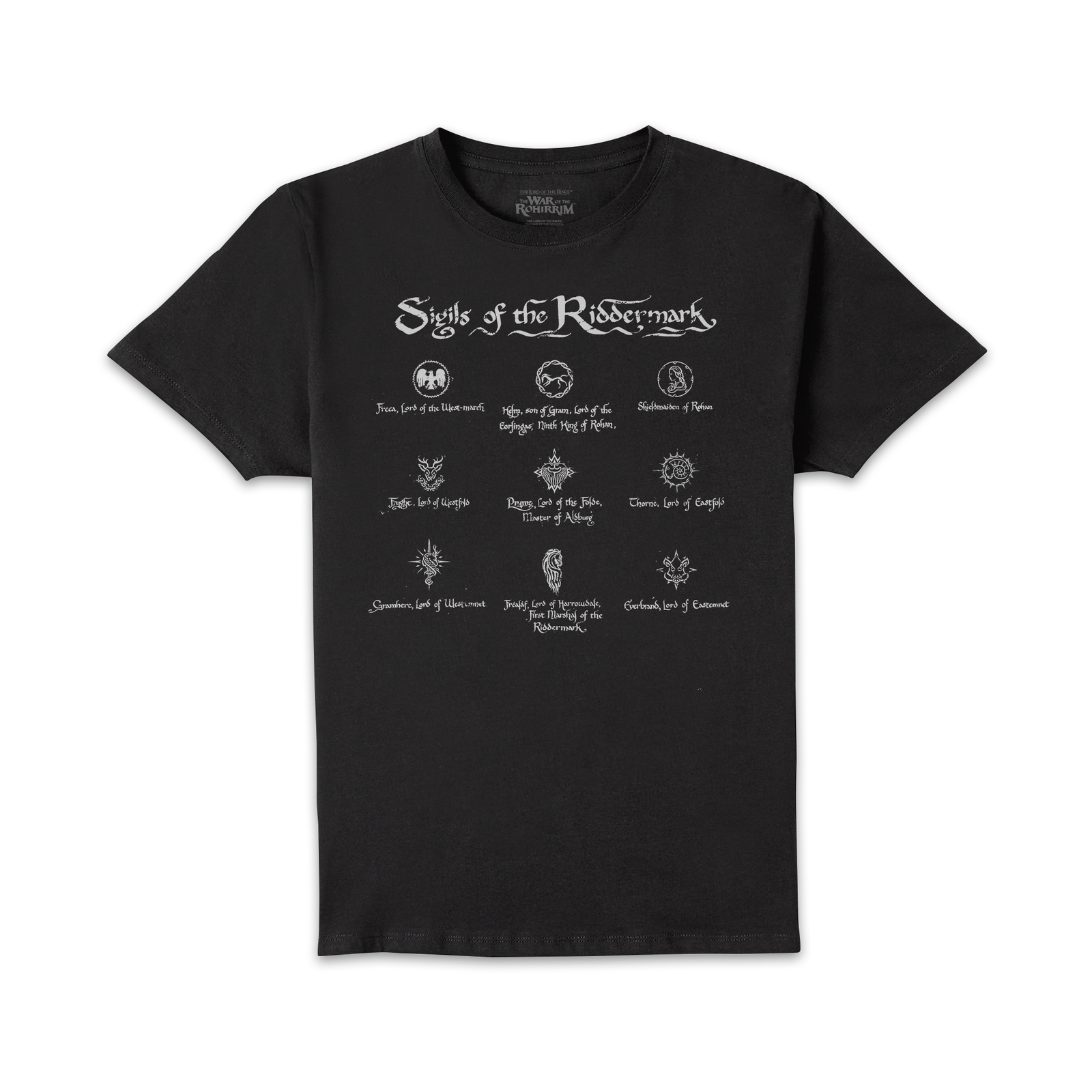 Lord Of The Rings Sigils Men's T-Shirt - Black - M