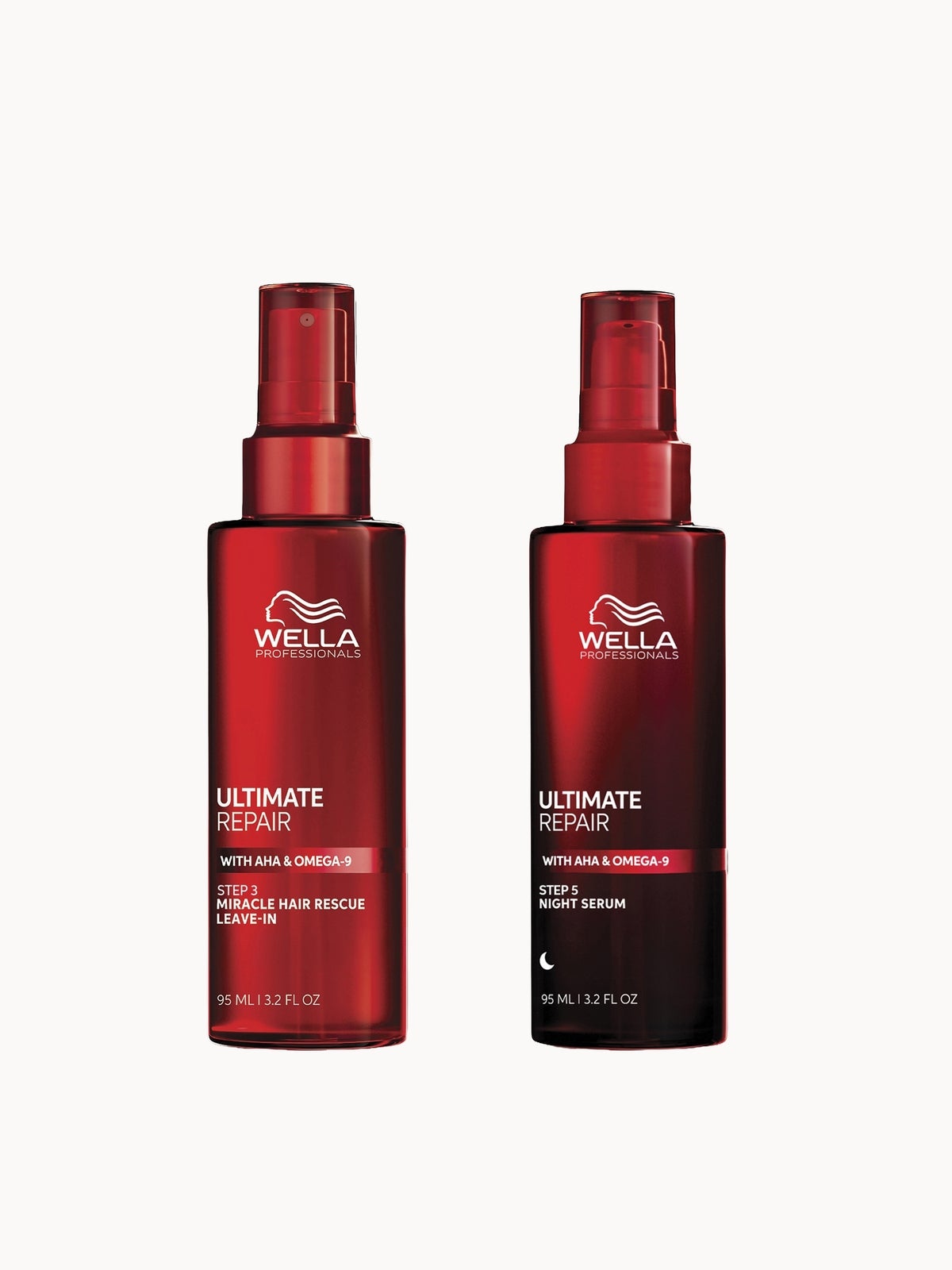 Wella Professionals Ultimate Day and Night Hair Repair Duo - Miracle Hair Rescue and Night Serum  for Damaged Hair 95ml