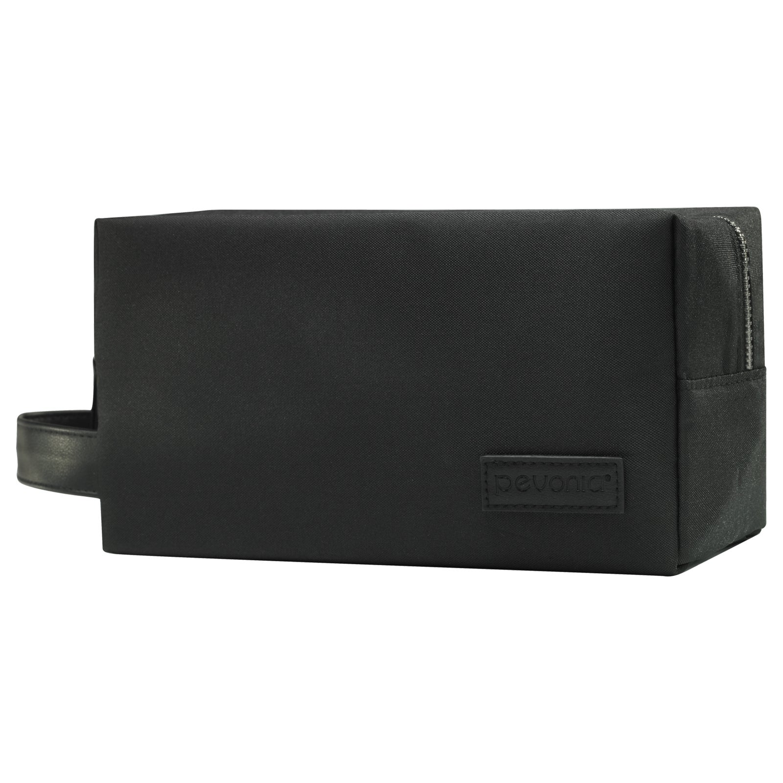 Pevonia Black Zippered Travel Bag