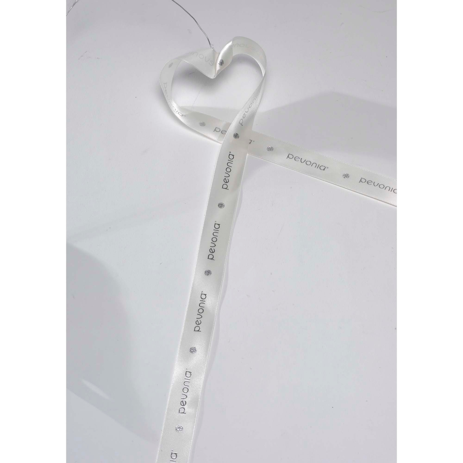 Pevonia Branded Ribbon - Antique White