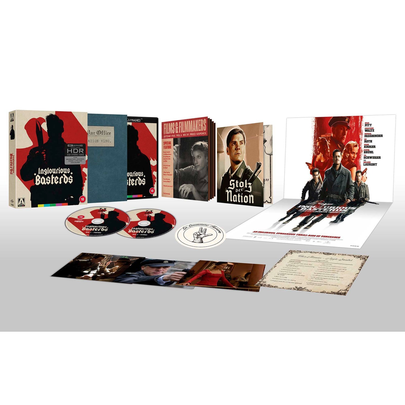 Arrow Video Inglourious Basterds Limited Edition 4K Uhd