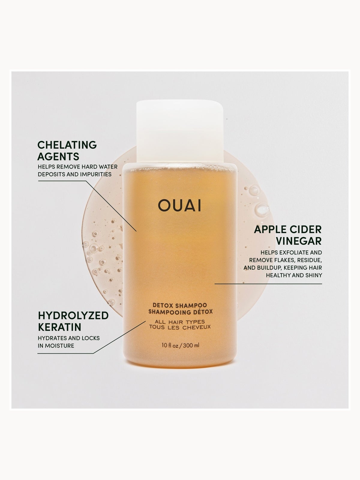 OUAI Detox Shampoo Jumbo Size with Pump 474ml 4