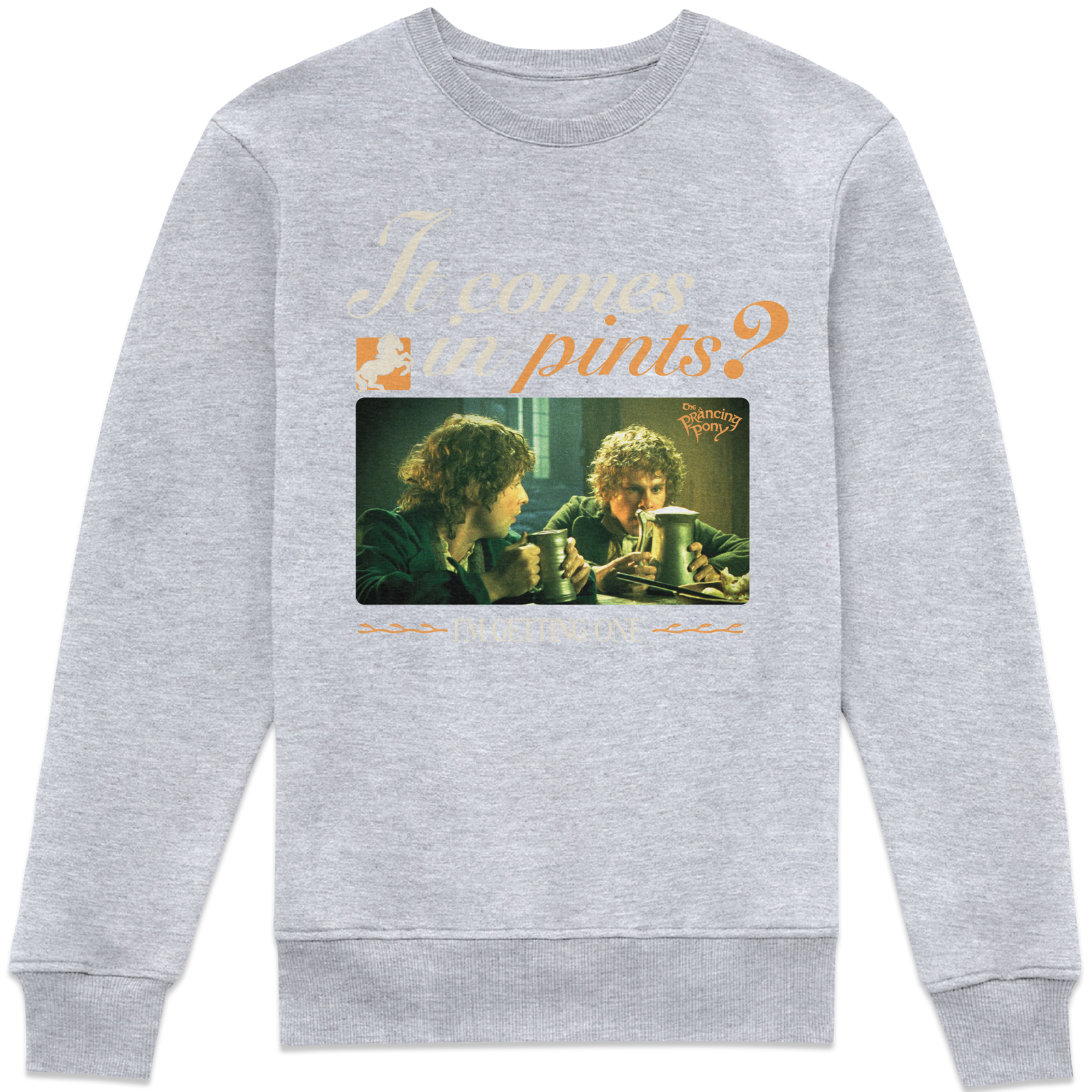 Lord Of The Rings It Comes In Pints Sweatshirt - Grey - M