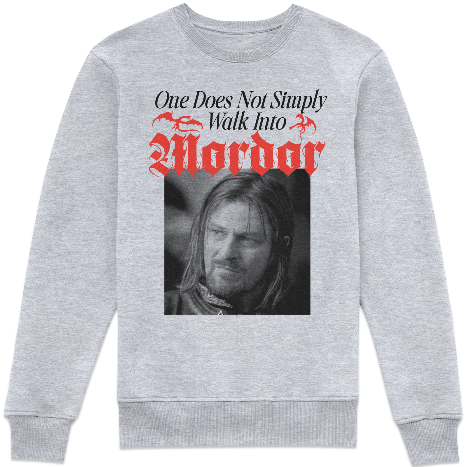 Lord Of The Rings Walk Into Mordor Sweatshirt - Grey - M