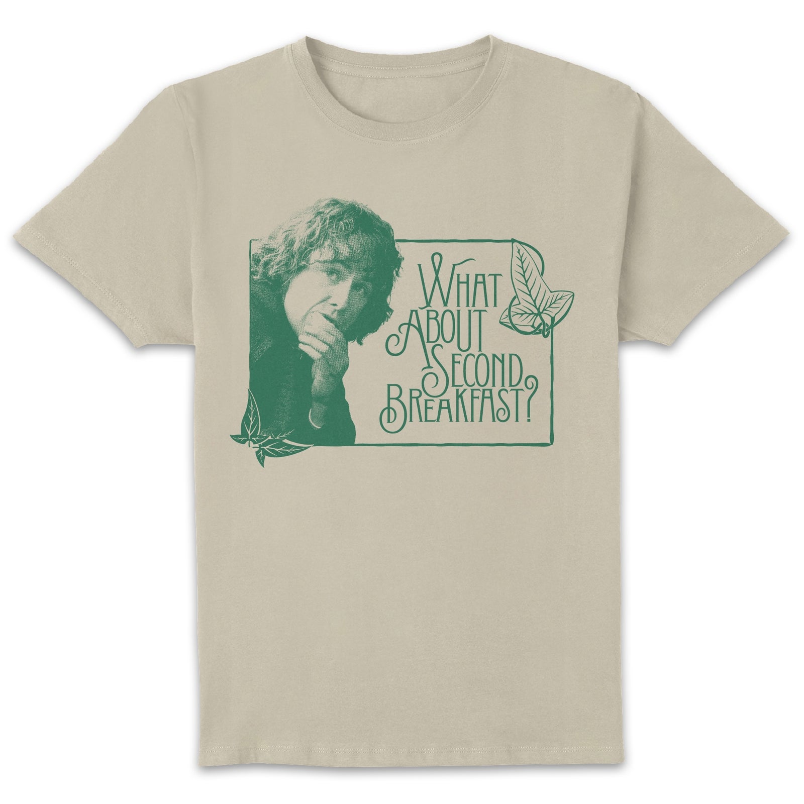Lord Of The Rings Second Breakfast Unisex T-Shirt - Cream - XXL