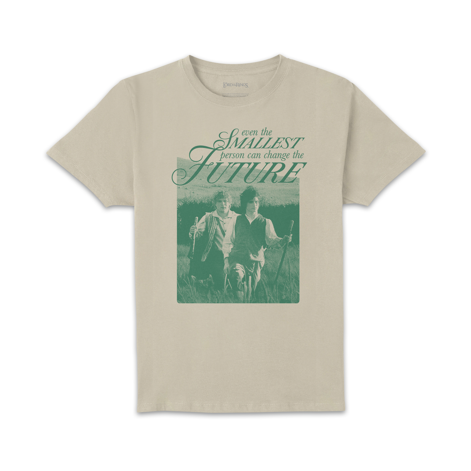 Lord Of The Rings Small Person Unisexe T-shirt - Crème