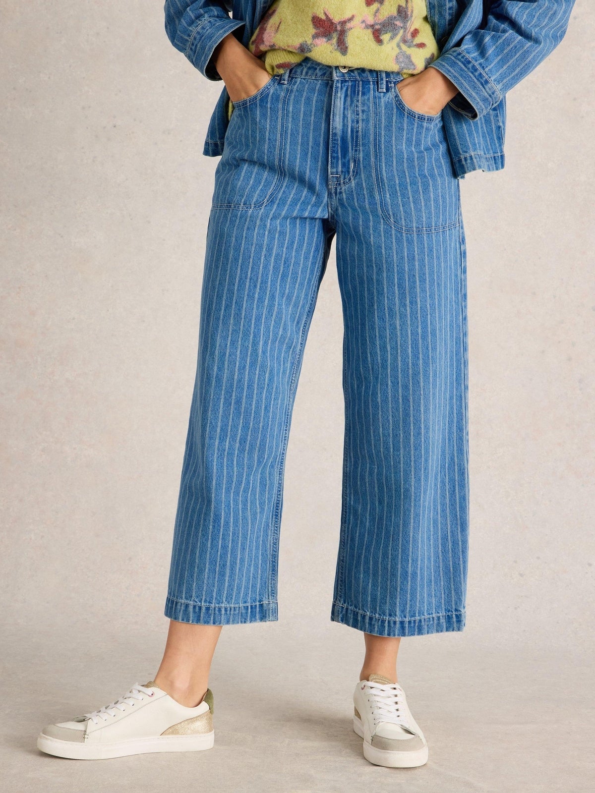 7/8-Jeans Tia mit weitem Bein - 44/R