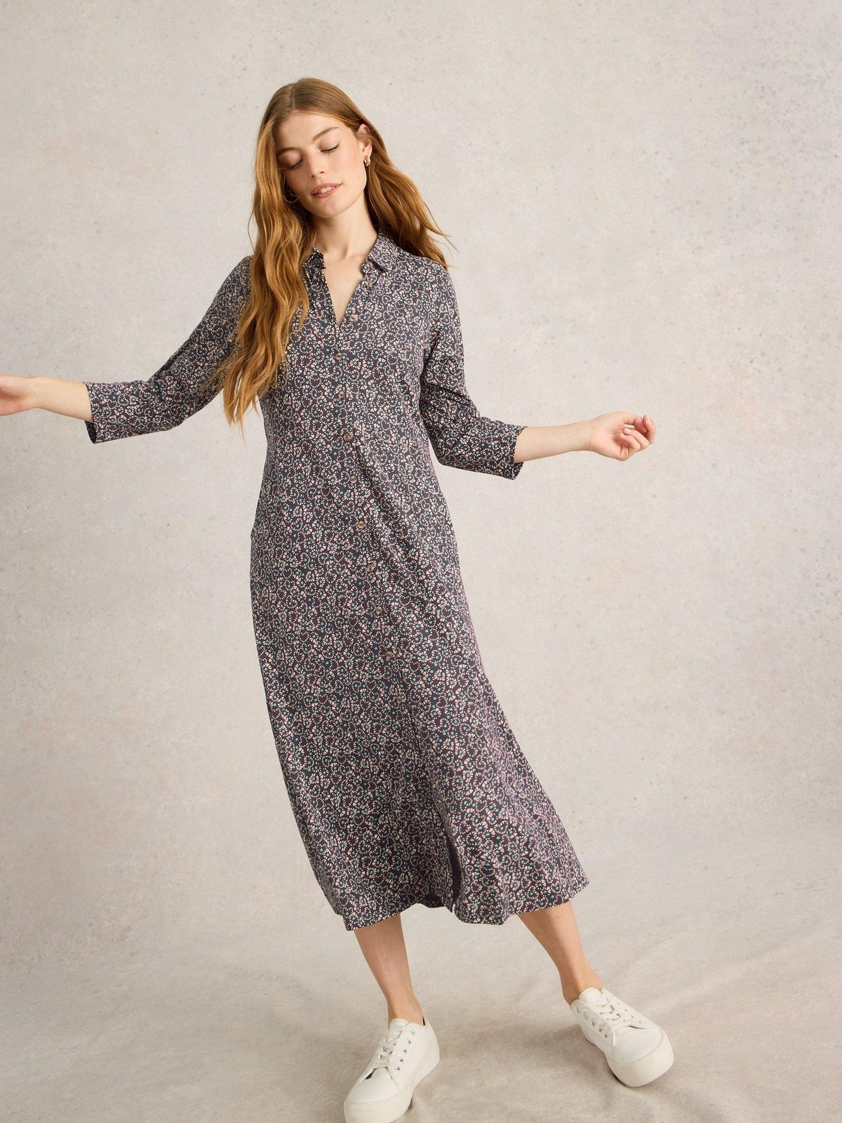 Hemdblusenkleid Rua aus Jersey - 34/R