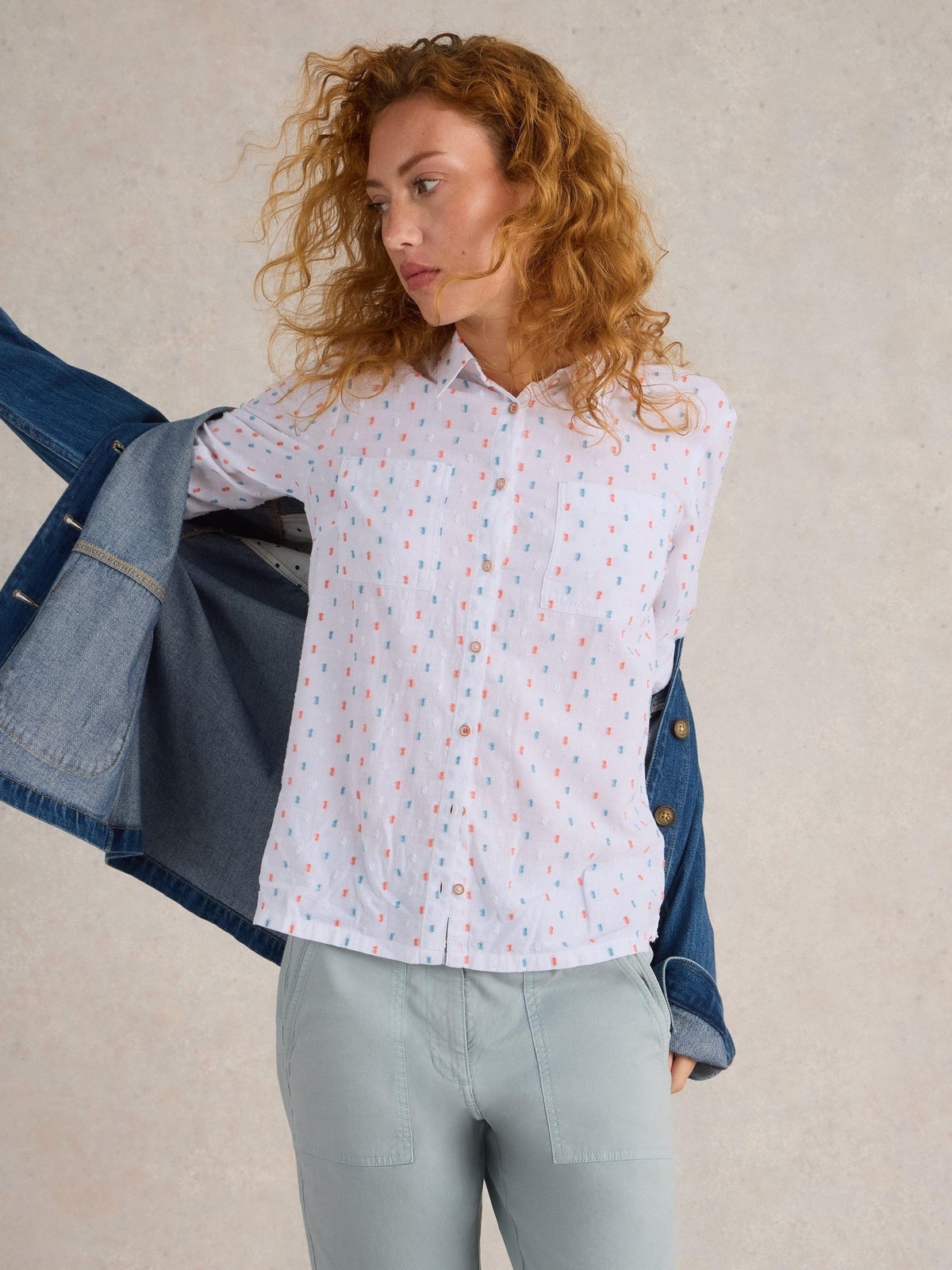 Bluse Sophie aus Bio-Baumwolle - 48