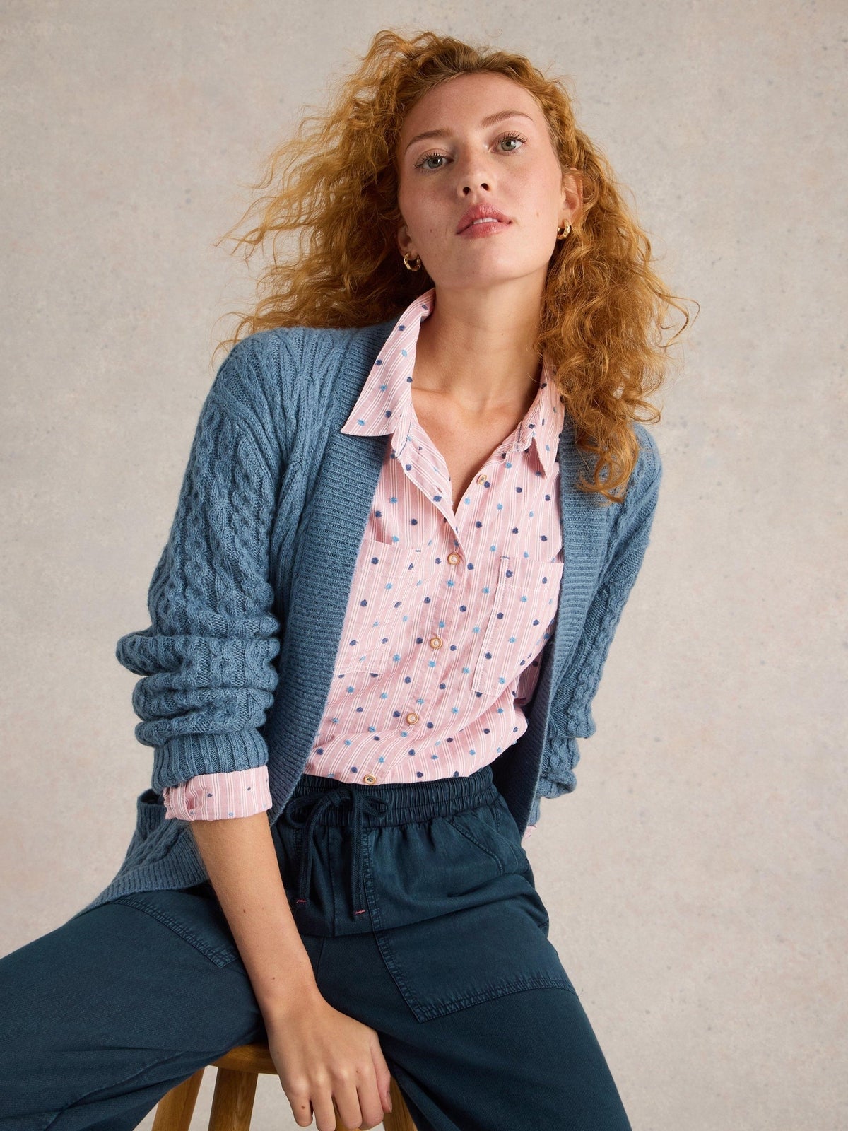 Bluse Sophie aus Bio-Baumwolle - 46