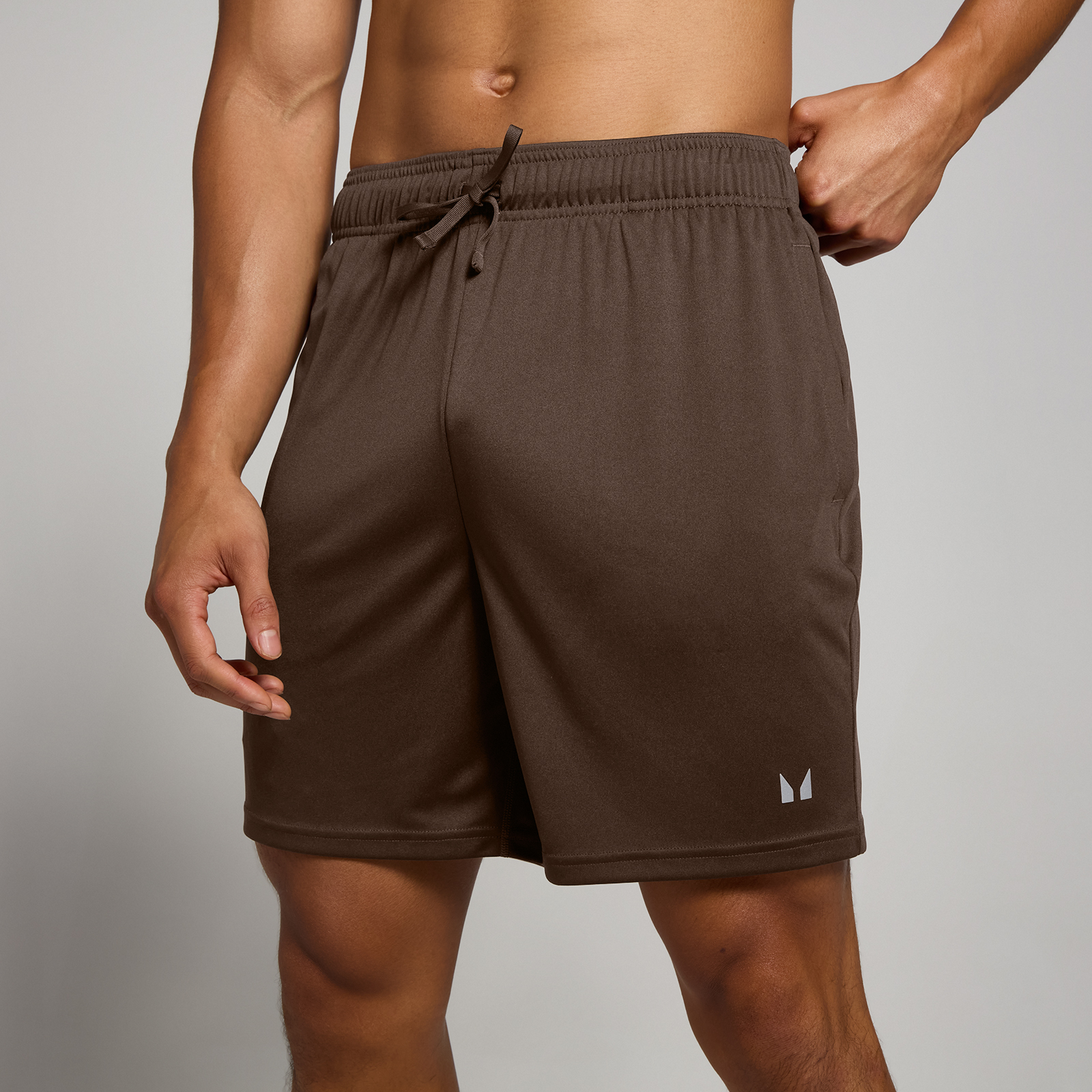 Thumbnail - MP Herren Lightweight Trainingsshorts — Schokolade - XS