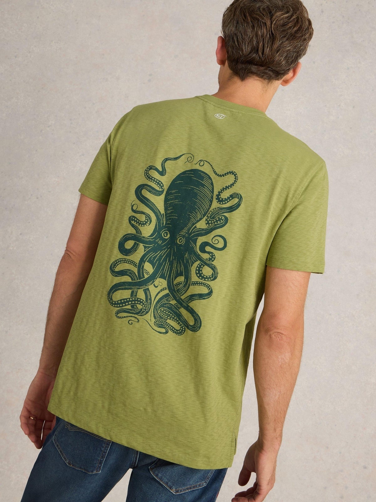 T-Shirt mit Oktopusmotiv - S