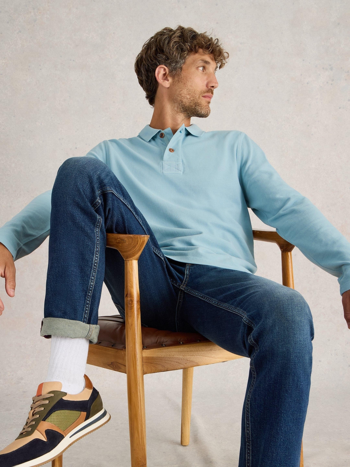 Langarm-Polohemd Utility - S