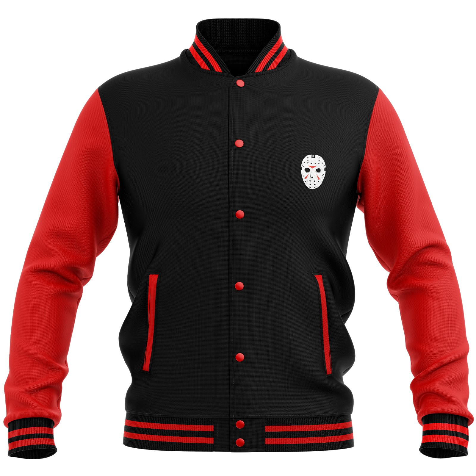 Friday the 13th Final Chapter Varsity Jacket - Black/Red - L