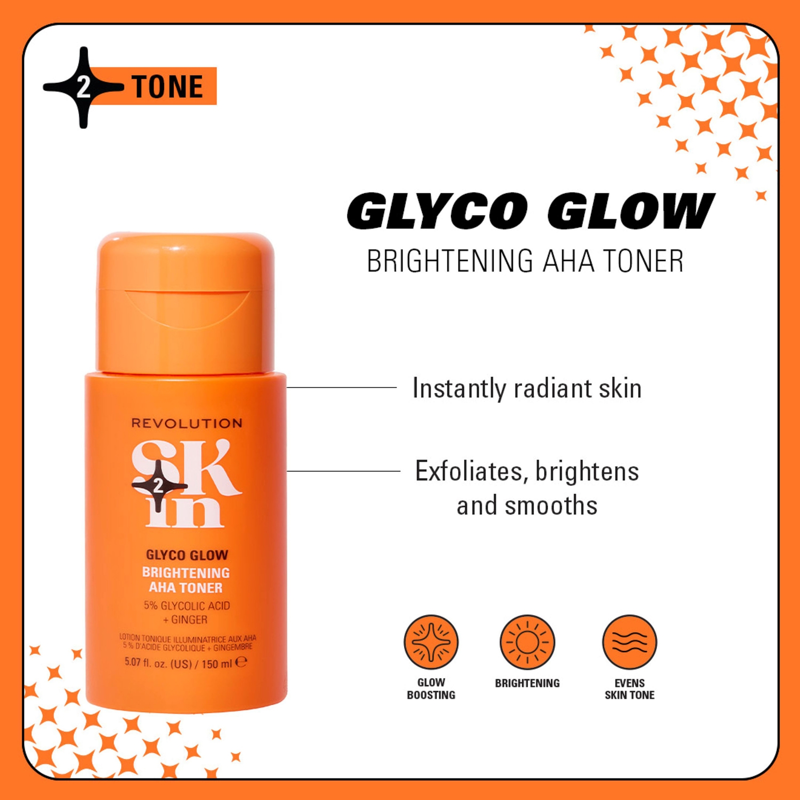 Thumbnail - Revolution Skin Glyco Glow Brightening Toner 150ml