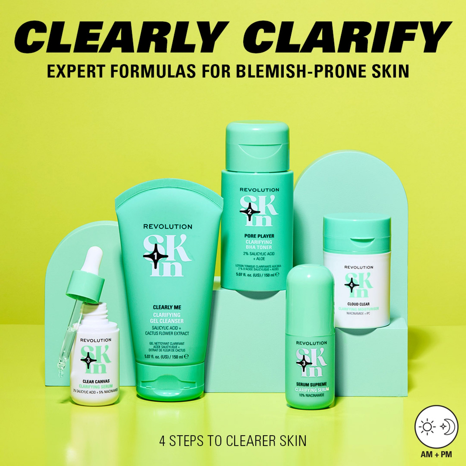 Thumbnail - Revolution Skin Pore Player Clarifying Toner 150ml