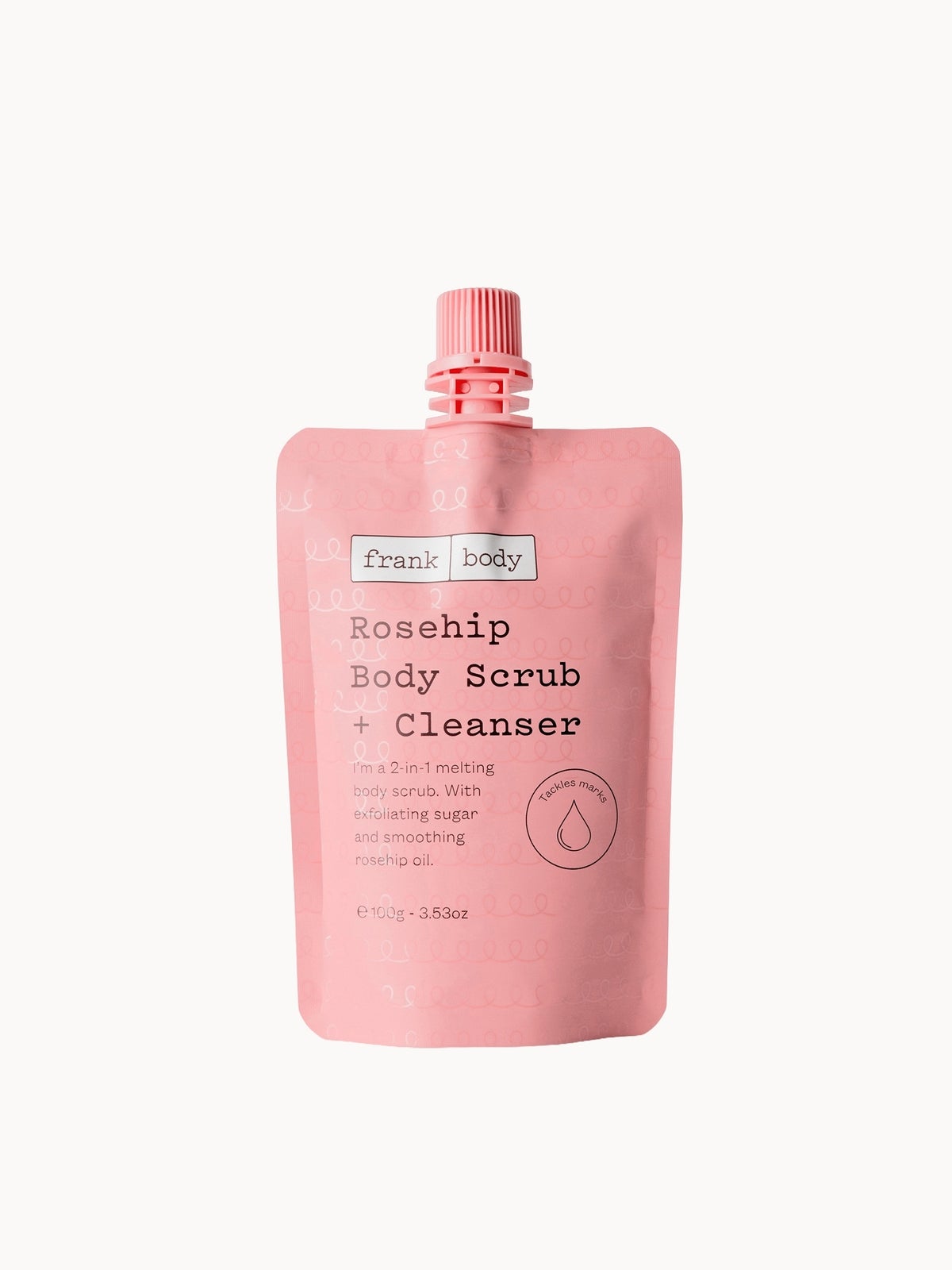 Frank Body Rosehip Body Scrub and Cleanser 100g