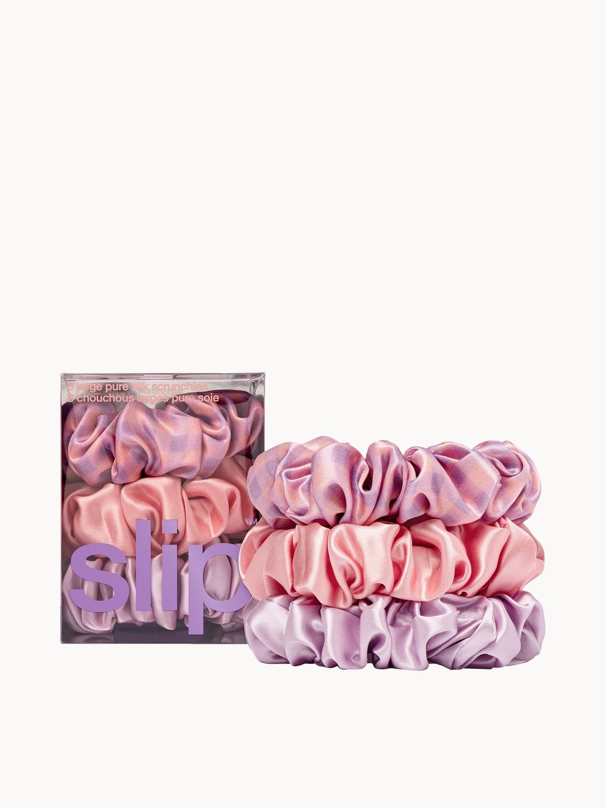 Slip Pure Silk Large Scrunchies - Belleflower