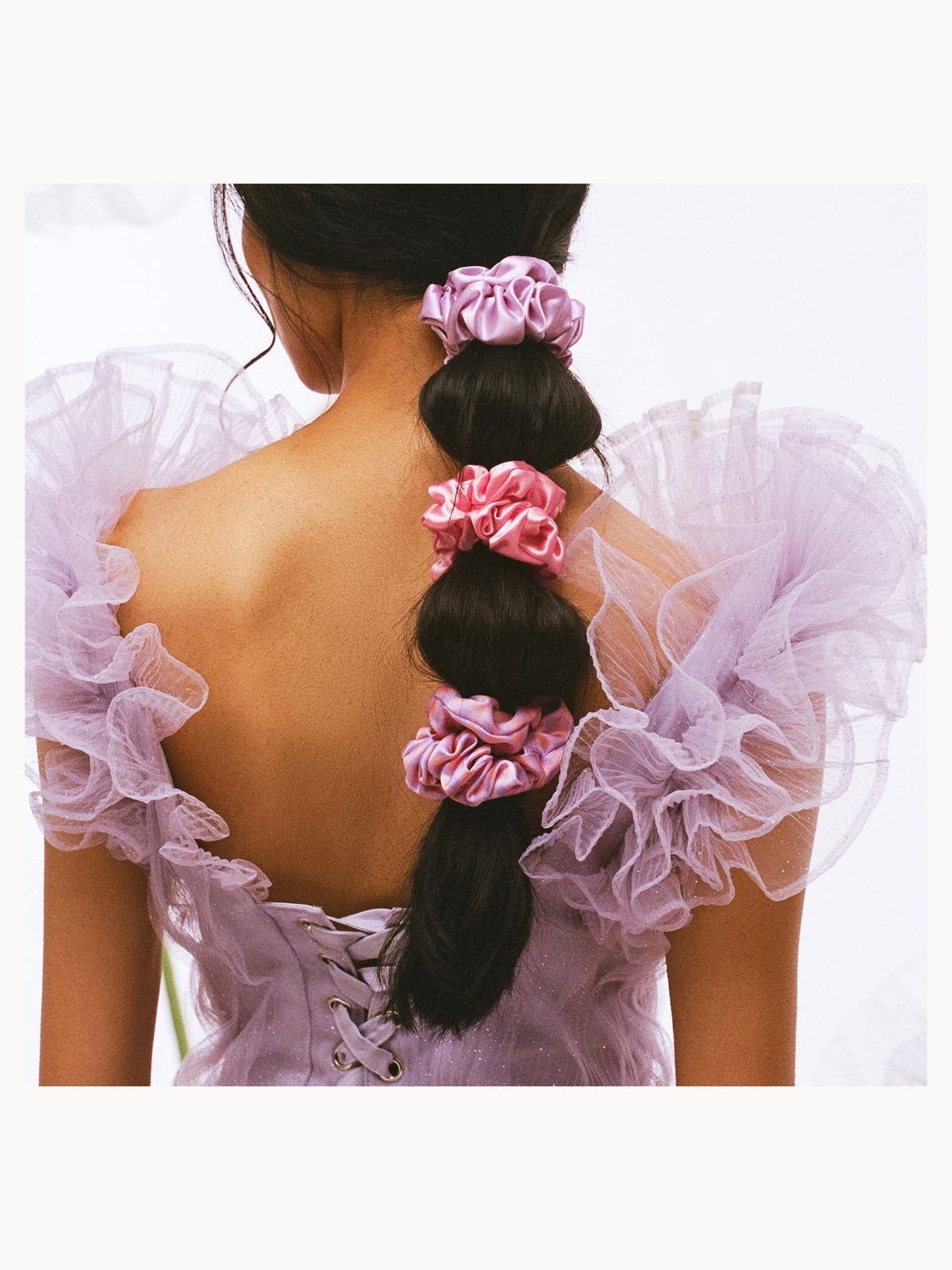 Slip Pure Silk Large Scrunchies - Belleflower 3