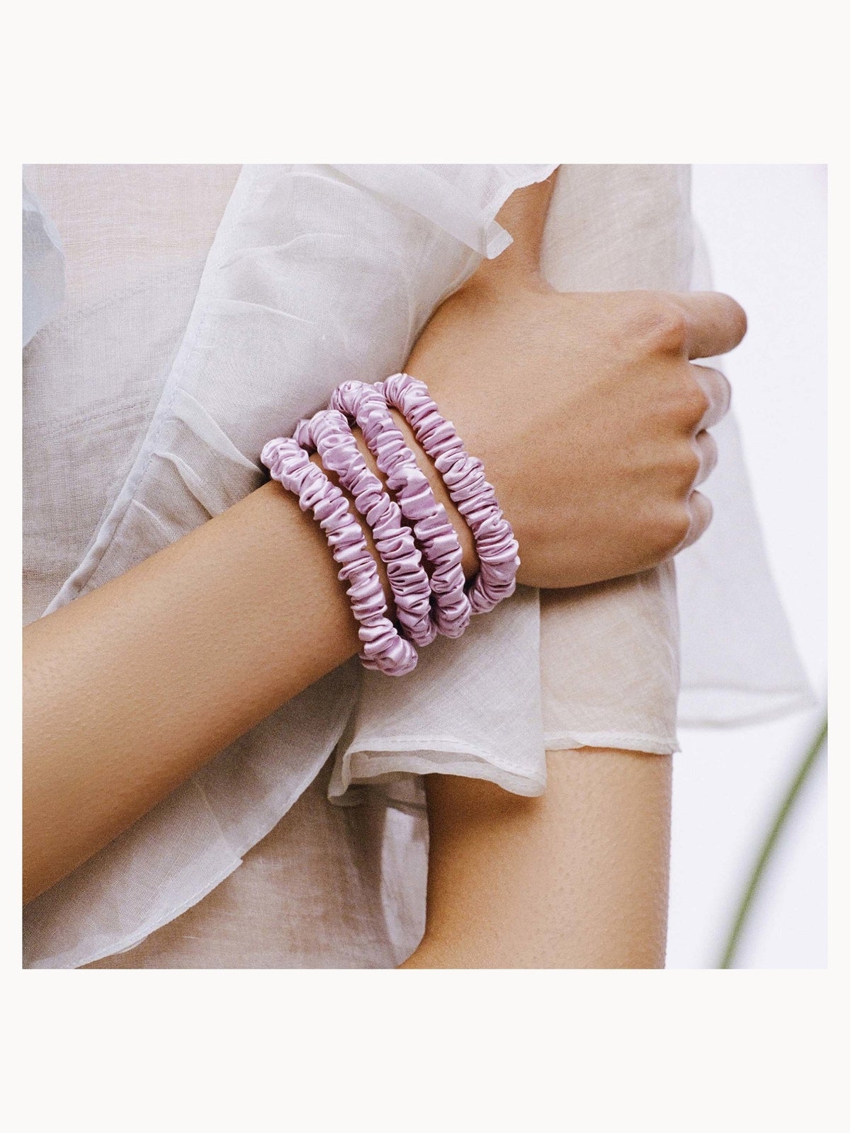 Slip Pure Silk Skinny Scrunchies - Wildflower 4