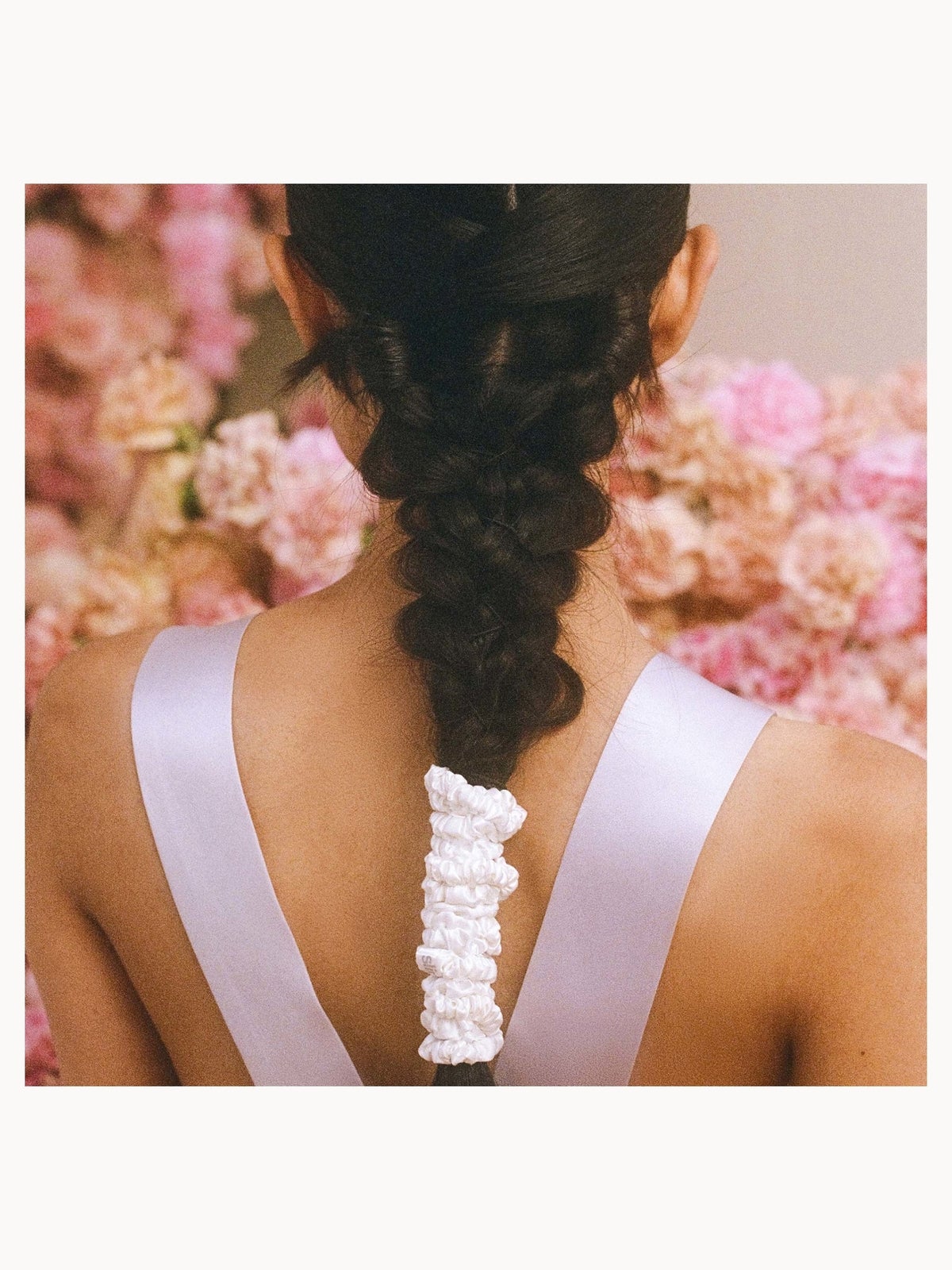 Slip Pure Silk Skinny Scrunchies - White 3