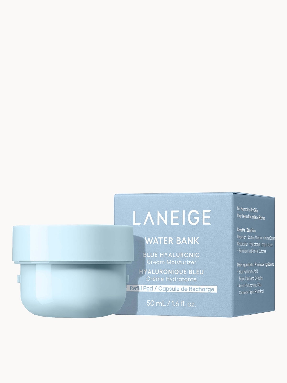 LANEIGE Water Bank Blue Hyaluronic Cream Moisturiser Refill 50ml 2