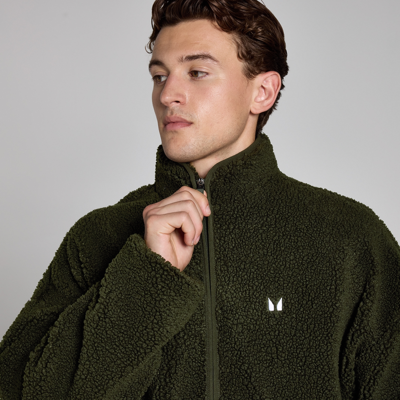 Thumbnail - MP Herren Borg mit Durchgehendem Reißverschluss – Waldgrün - XXL