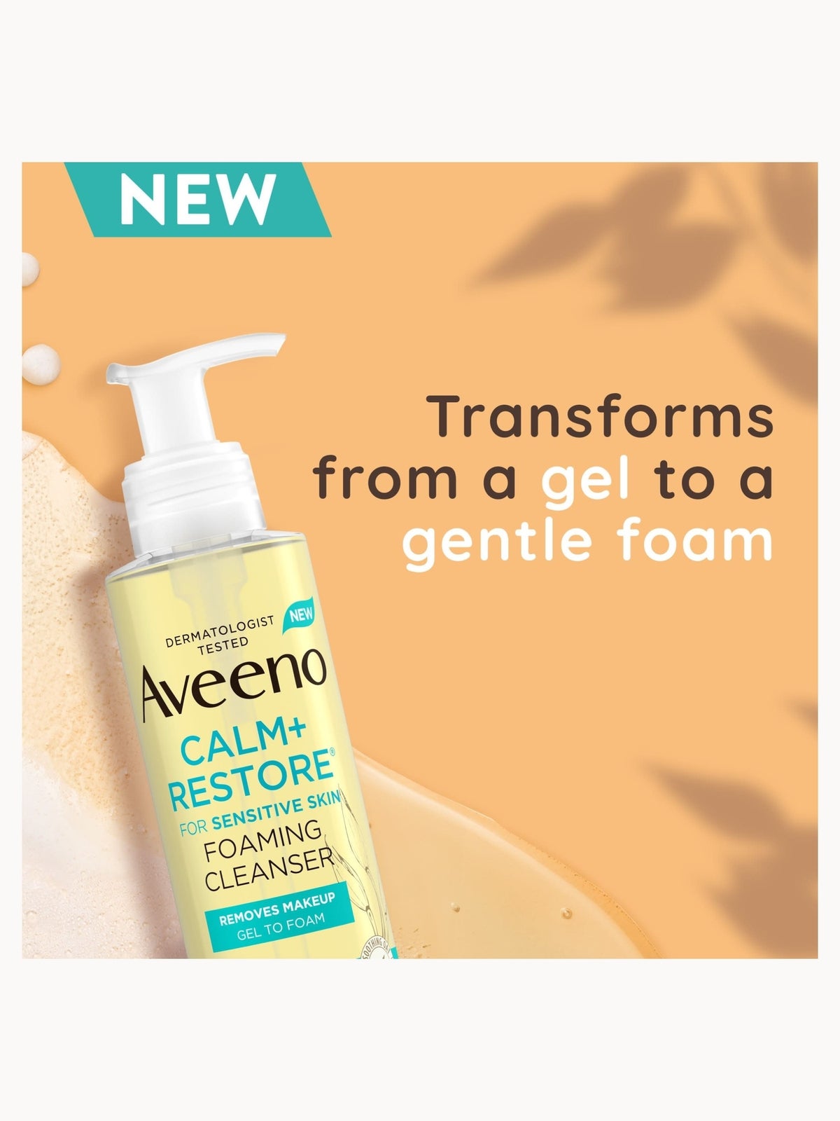 Aveeno Face Calm & Restore Foaming Cleanser 200ml 3