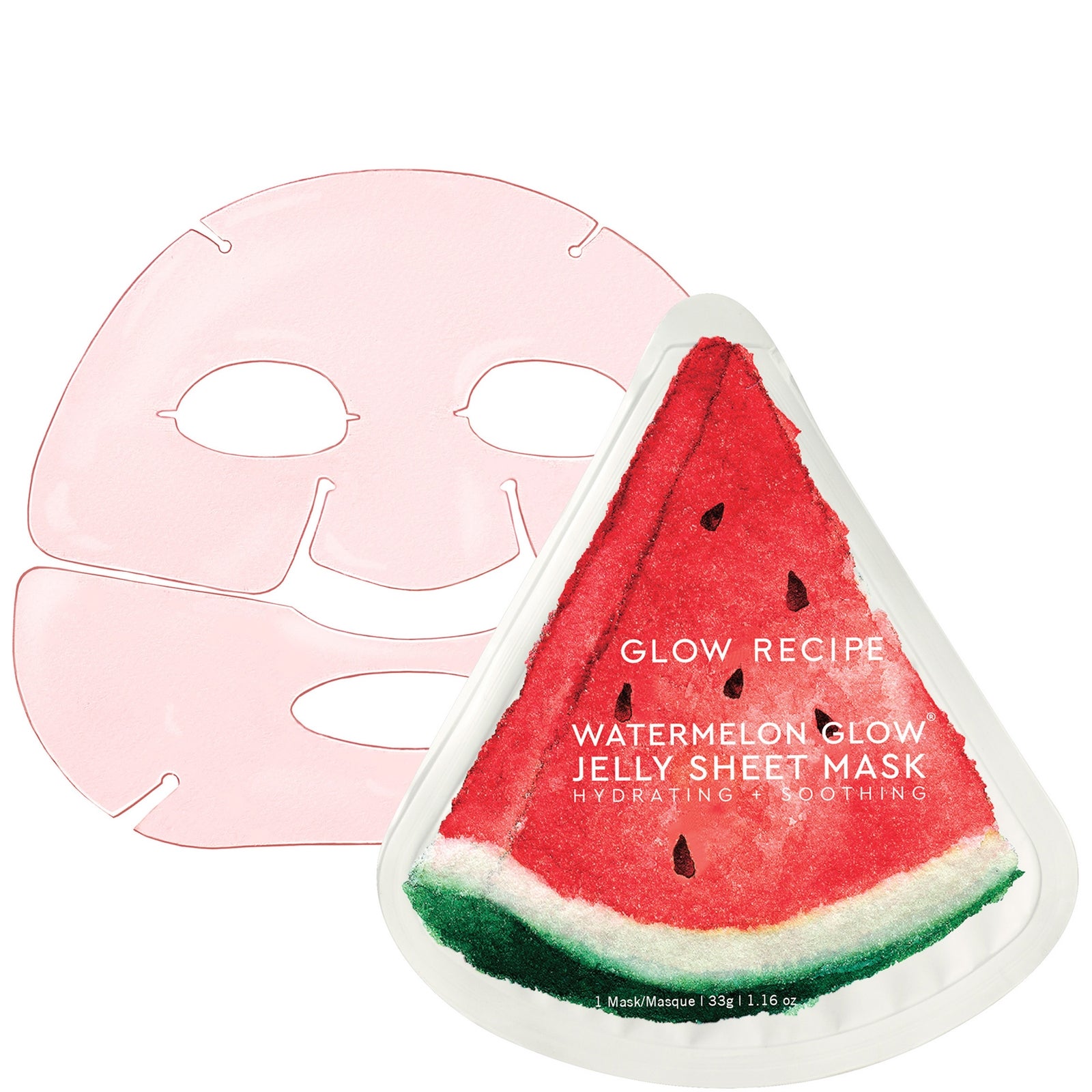 Glow Recipe Watermelon Glow Hydrating & Soothing Jelly Sheet Mask 33G - Image 2