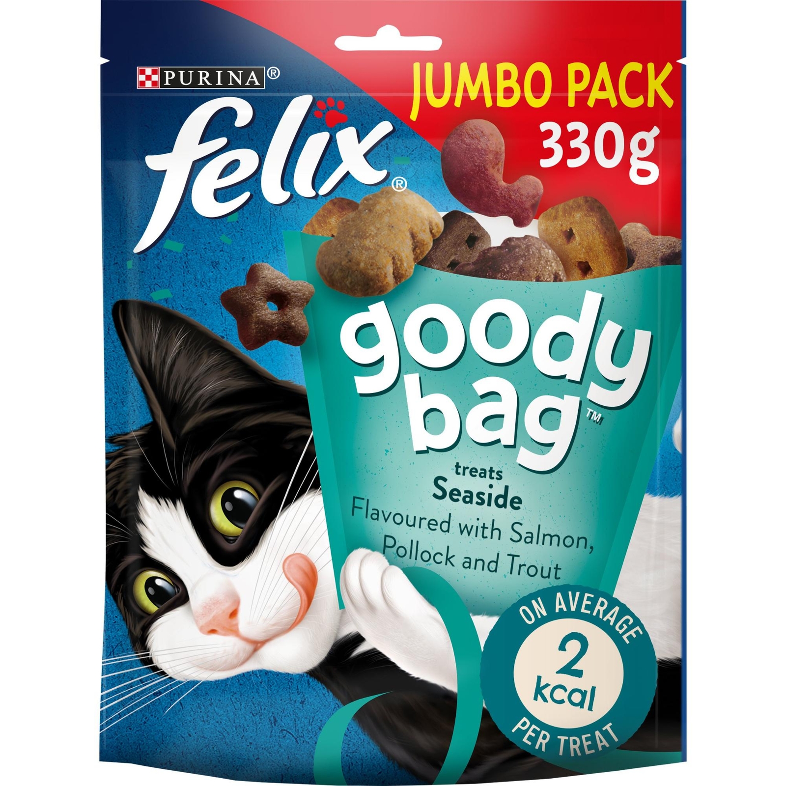 Felix Goody Bag Cat Treats Seaside Mix 330g