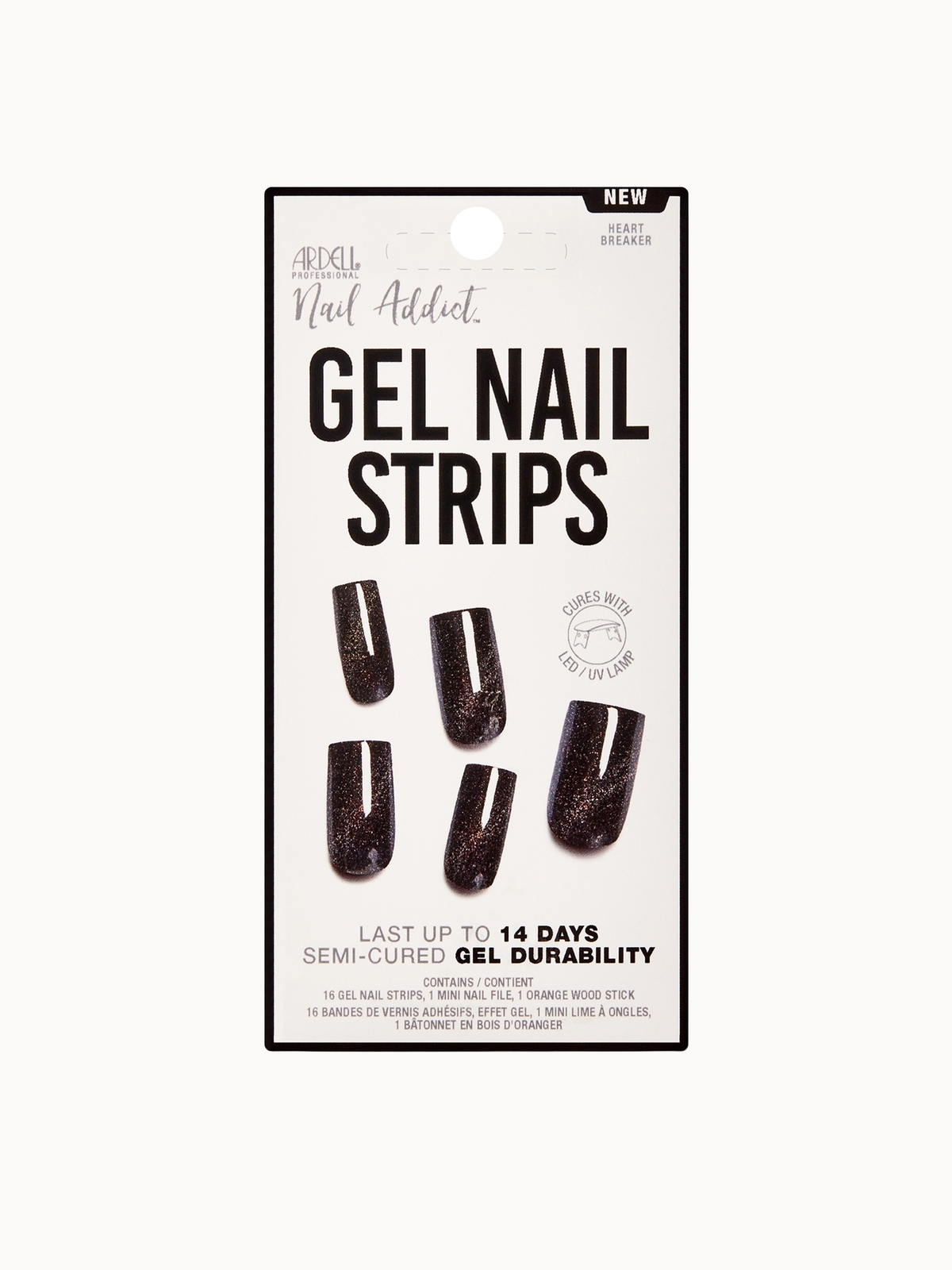Ardell LED Gel Nail Art Strips  - Heart Breaker