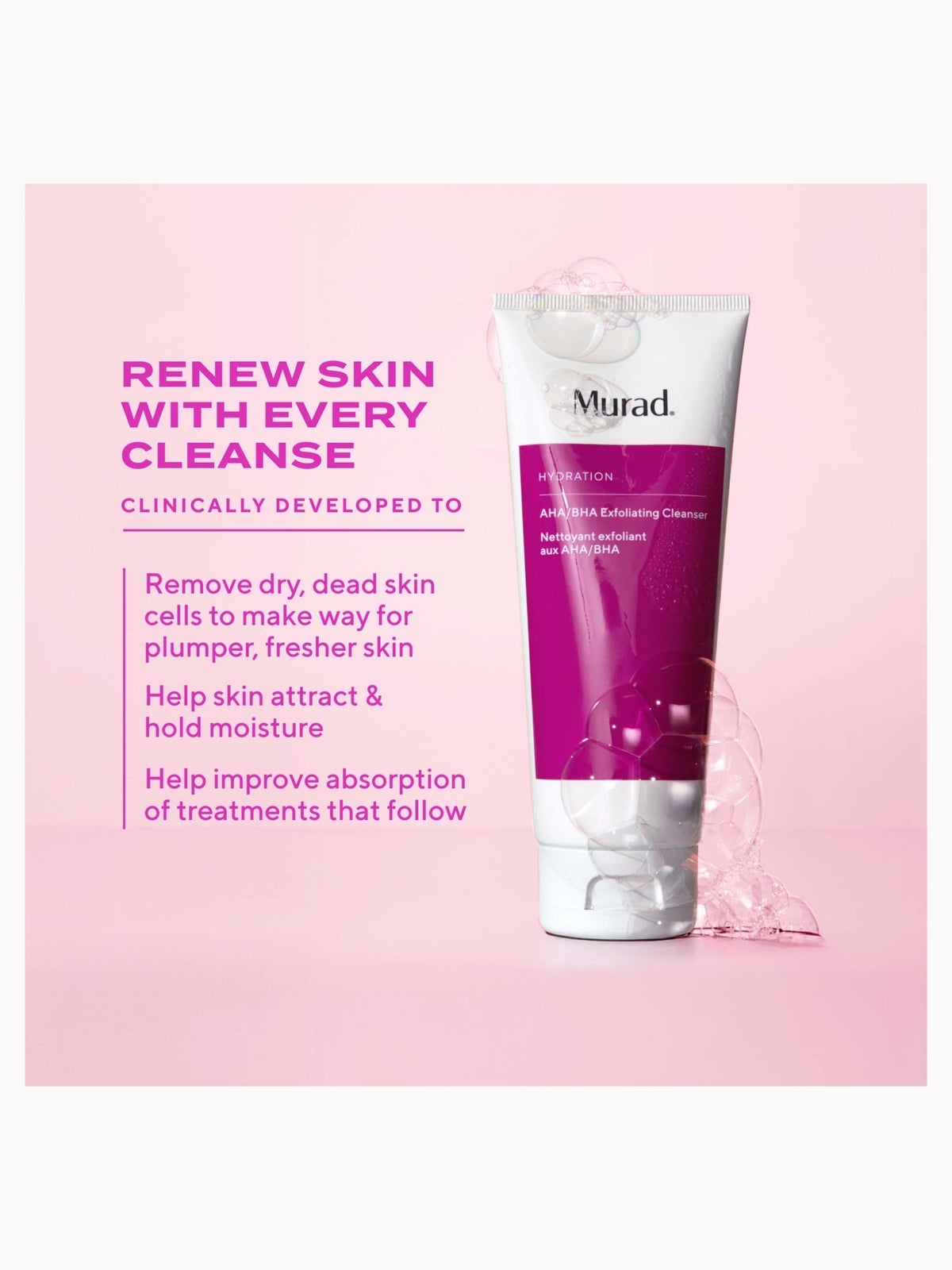 Murad AHA/BHA Exfoliating Cleanser 148ml 3