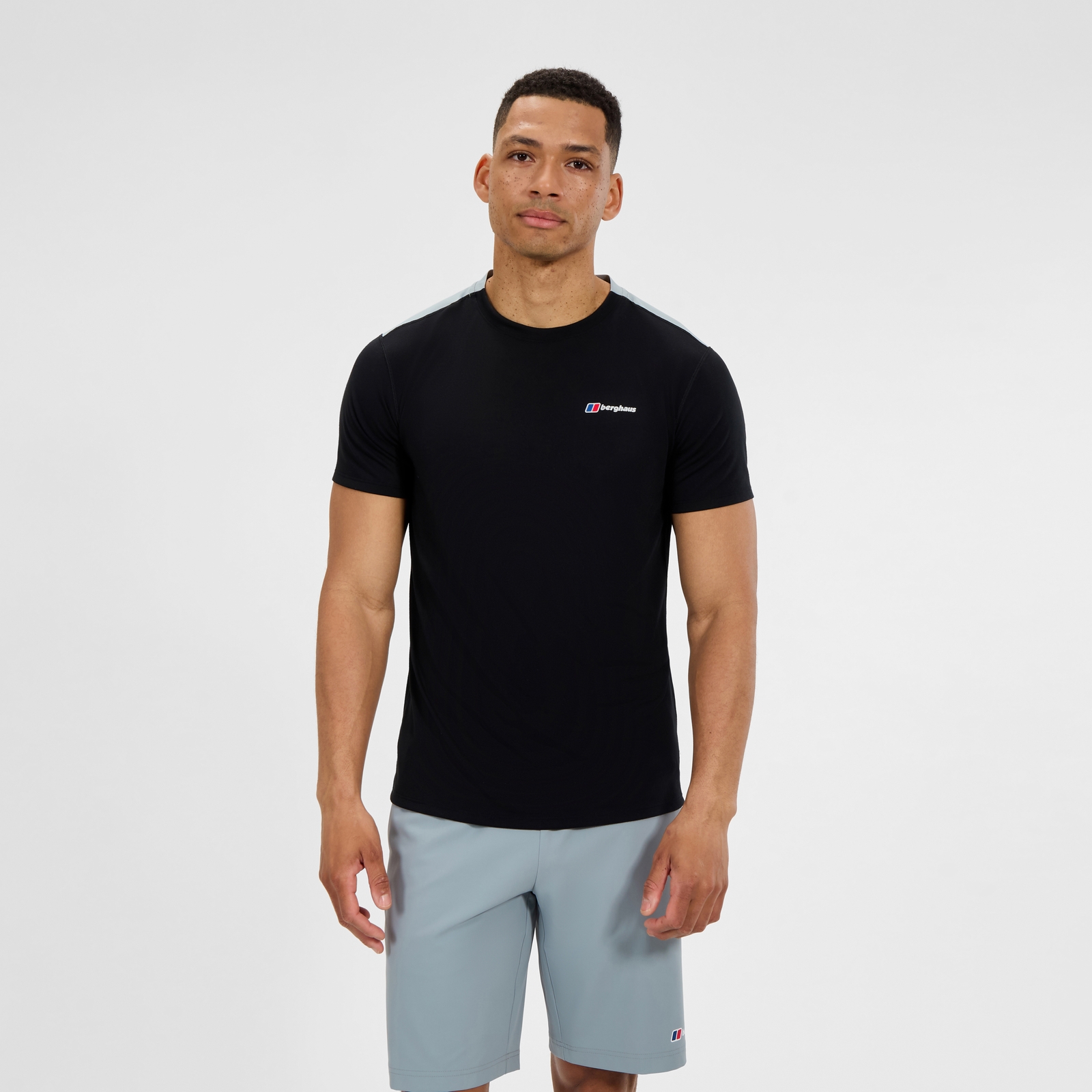 Image of Men's Terrain Trek Tech Tee - Black/Grey