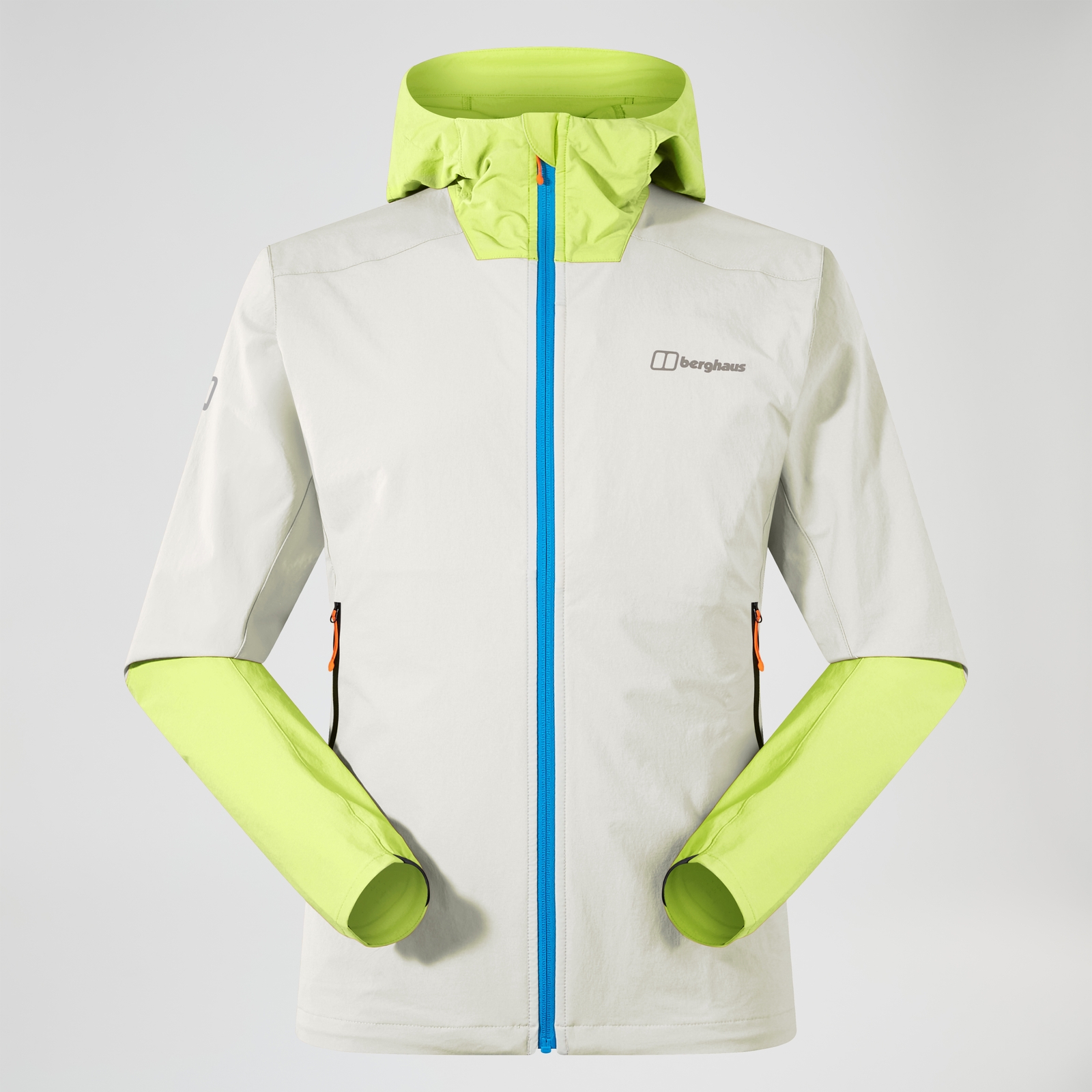 Image of Men's Ridge-Roamer Lite Softshell Jacket - Grey/Yellow