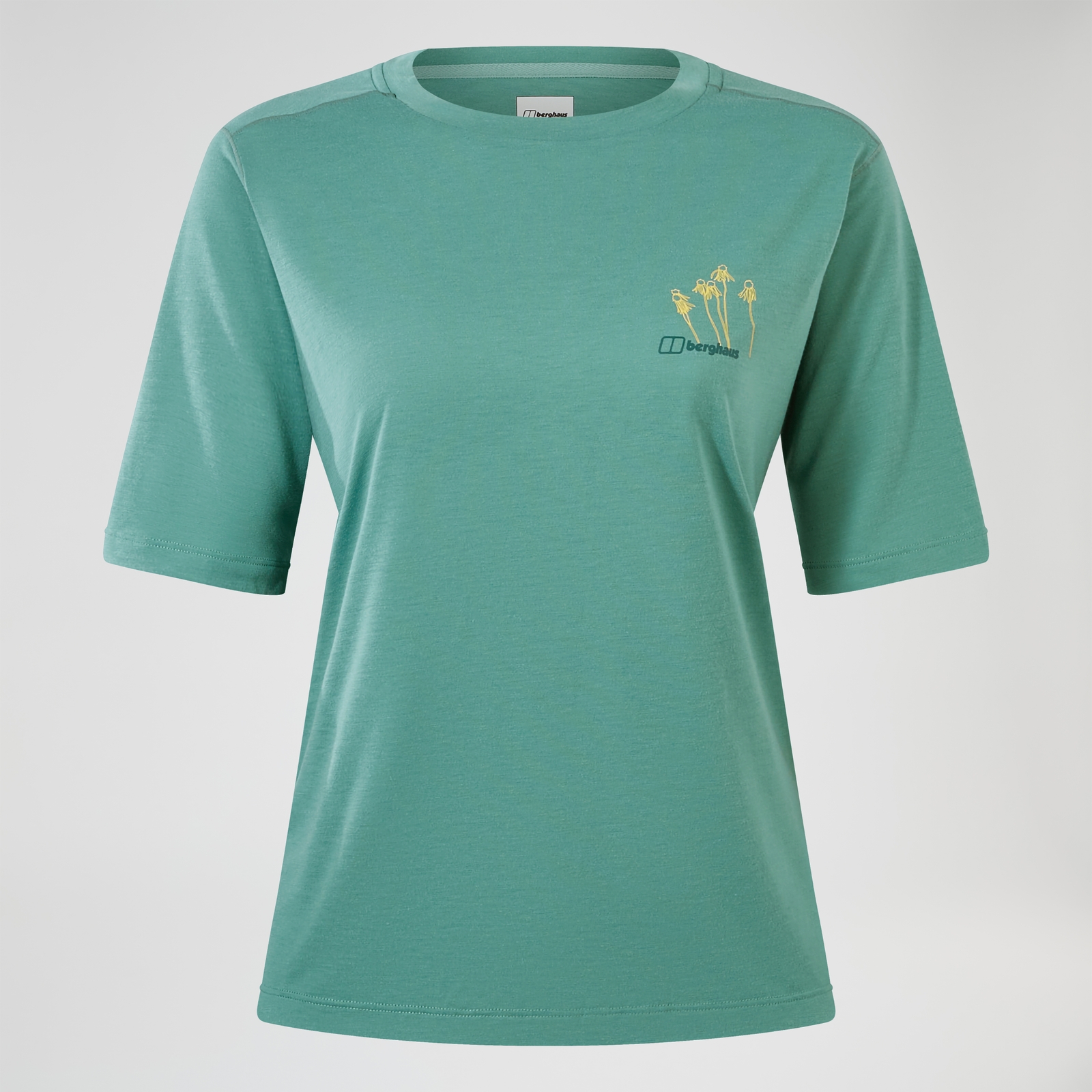 Image of Women's Coneflower Short Sleeve Tee - Green